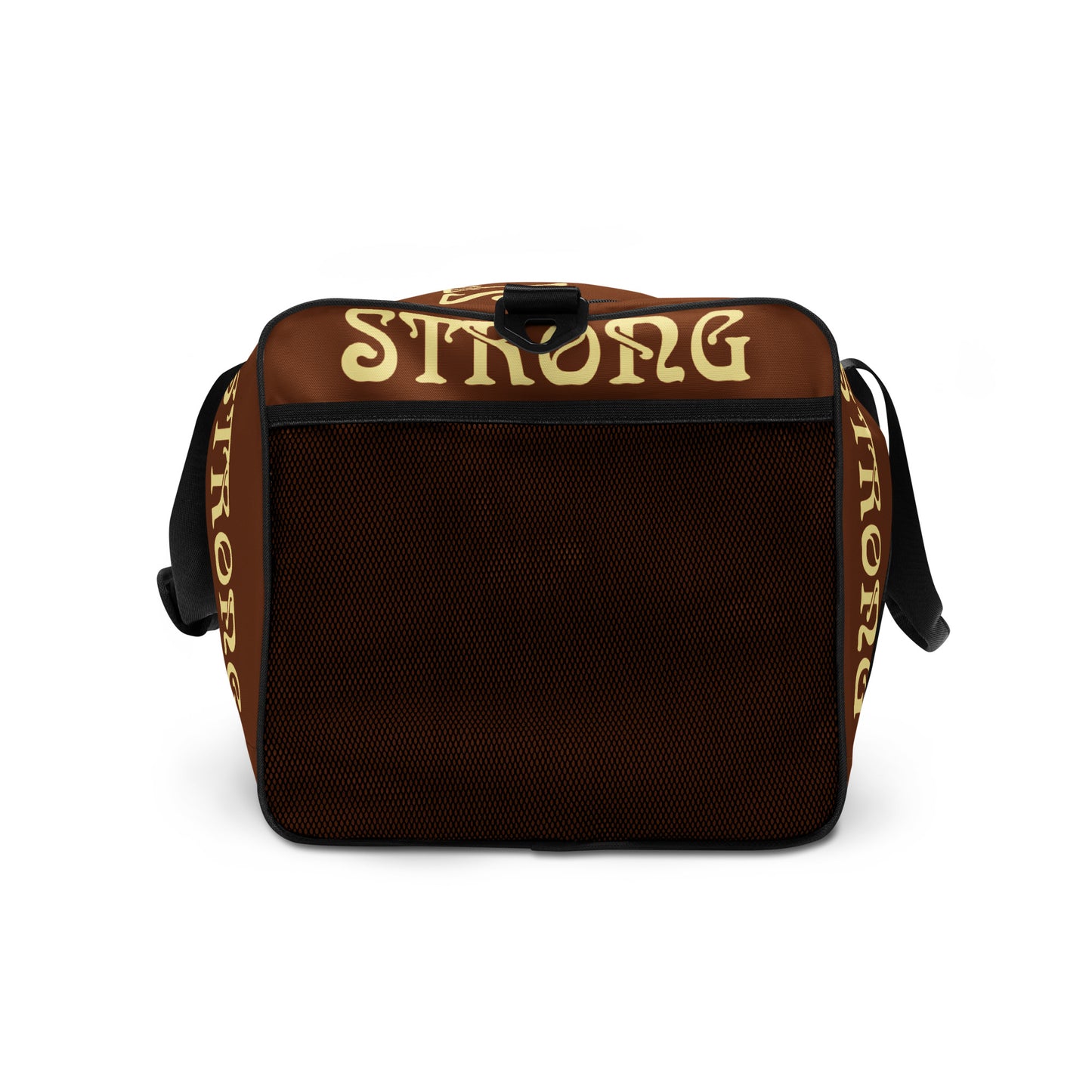 “STRONG” Brown Duffle Bag W/Banana Font