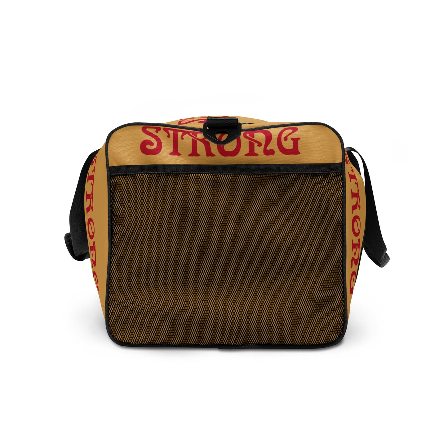 “STRONG” Fawn Duffle Bag W/Red Font