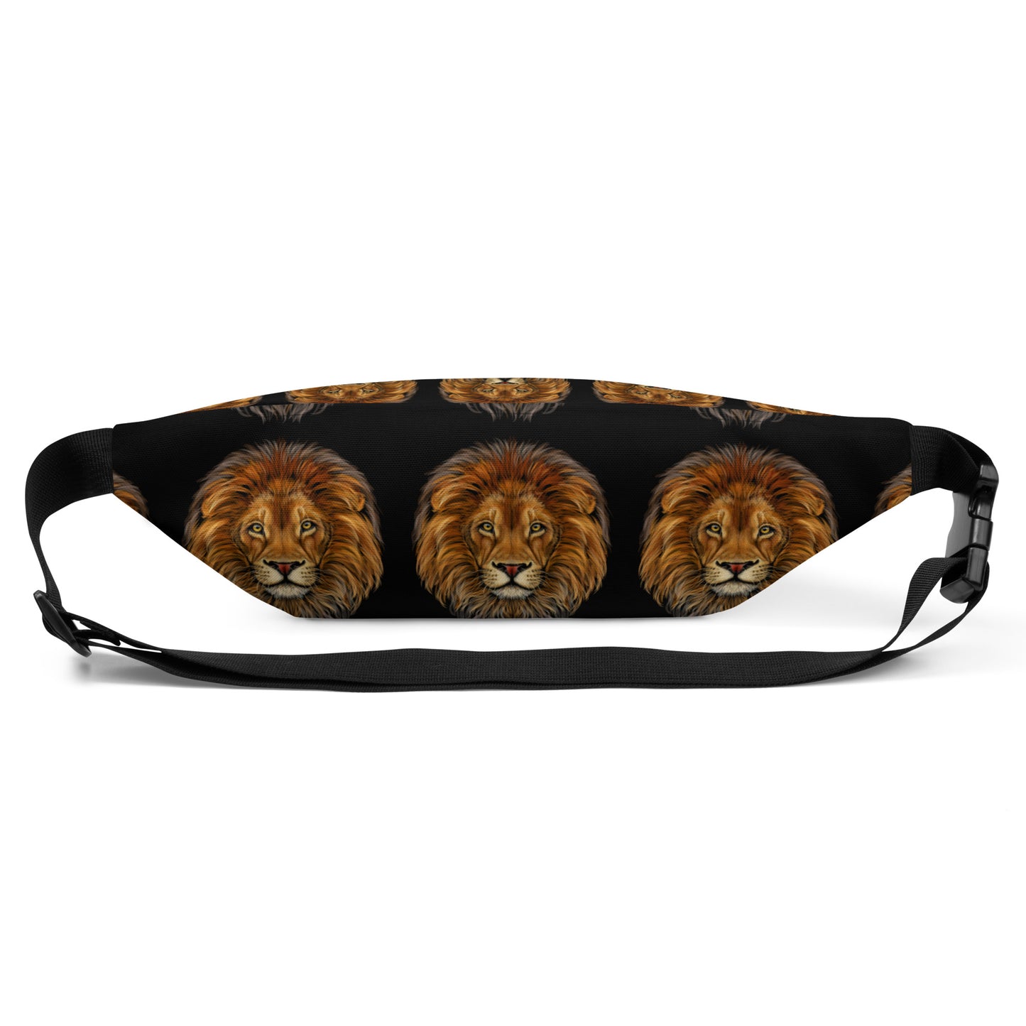 “LION”Black Fanny Pack