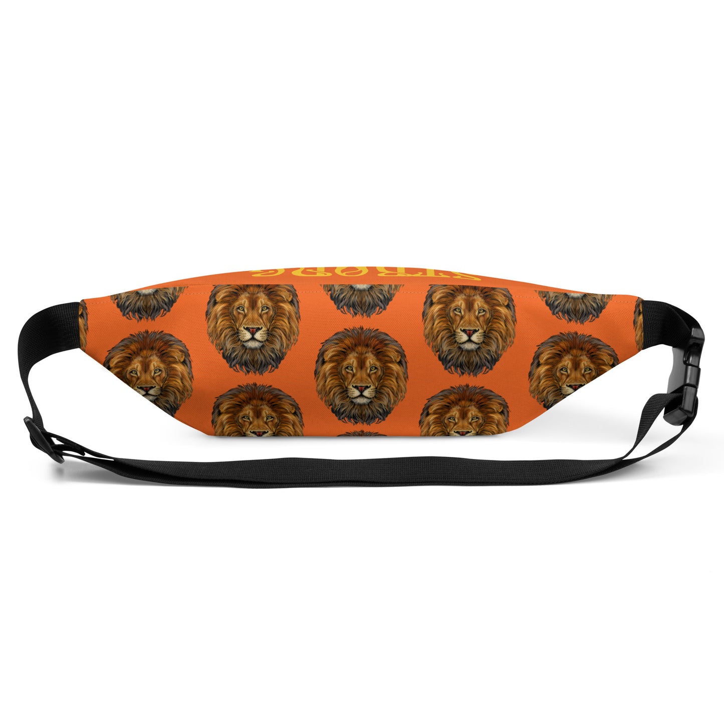 “STRONG”Orange Fanny Pack W/Yellow Font