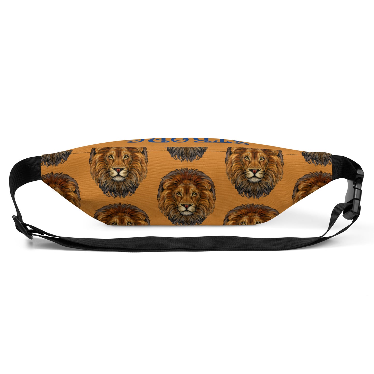 “STRONG”Bronze Fanny Pack W/Blue Font