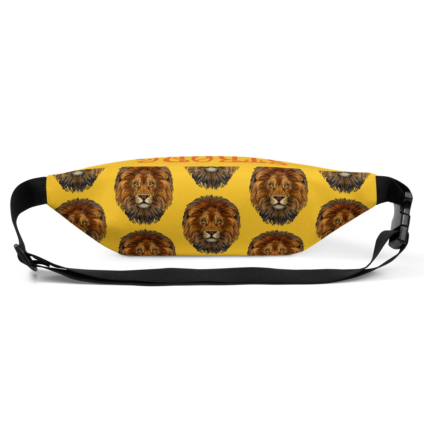 “STRONG”Yellow Fanny Pack W/Orange Font