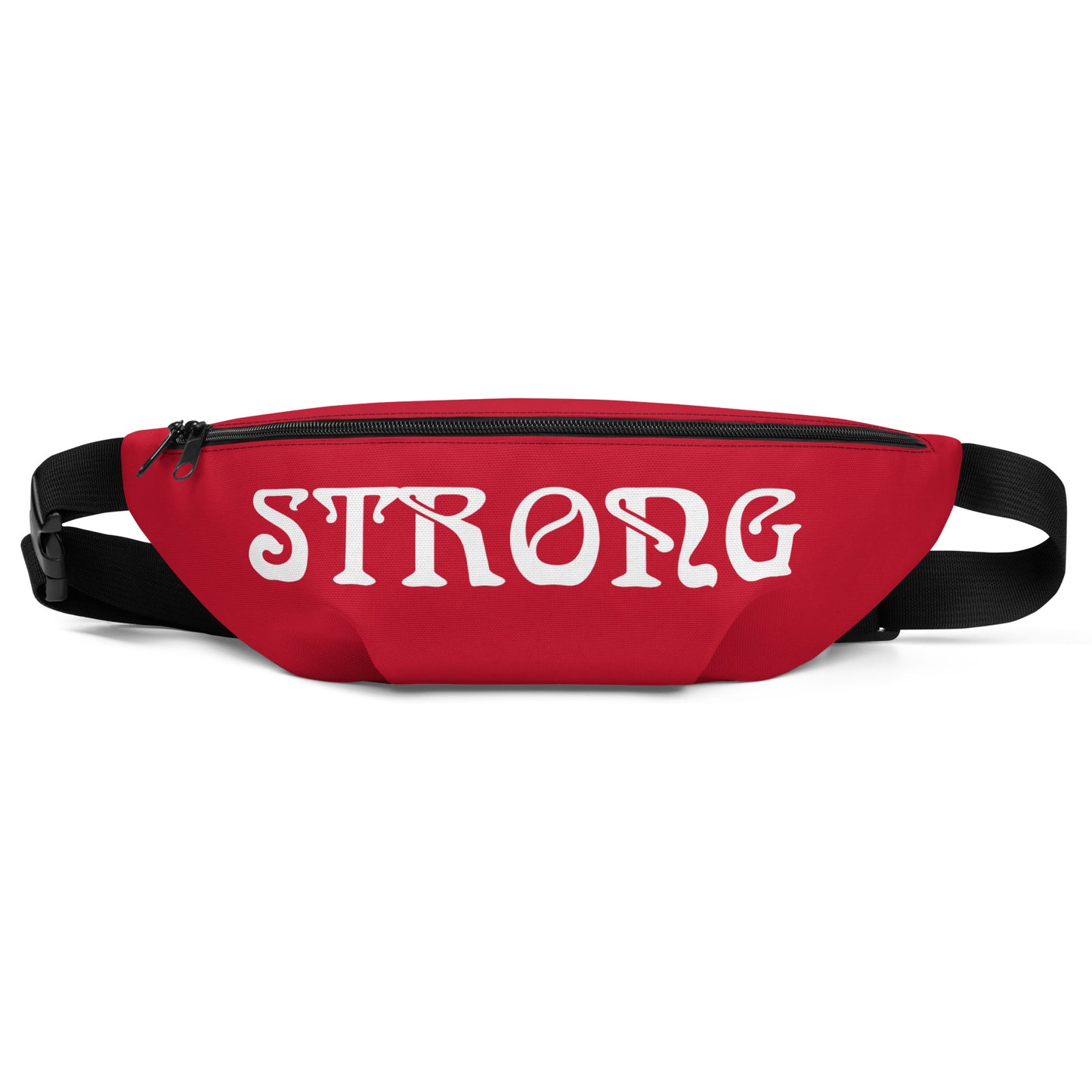 “STRONG”Red Fanny Pack W/White Font