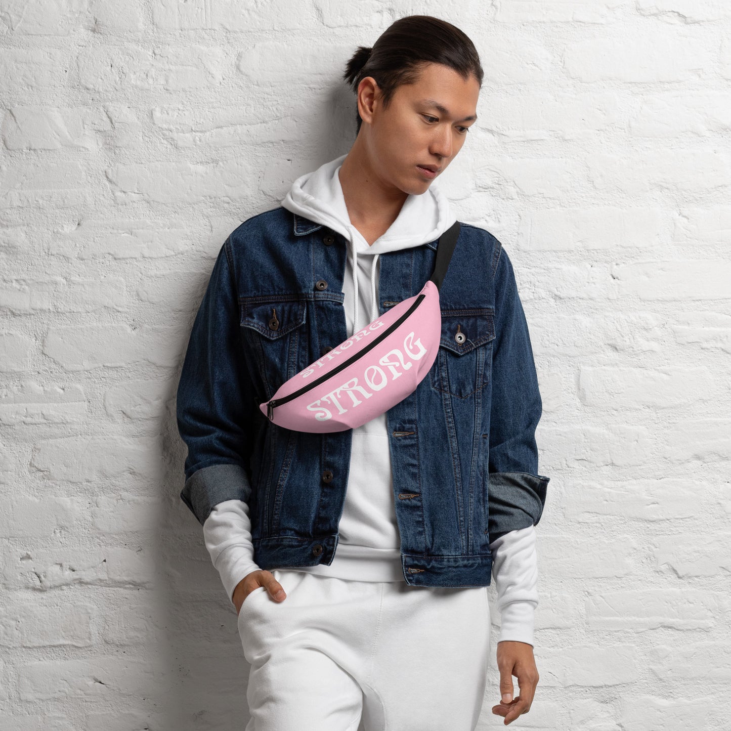 “STRONG”Cotton Candy Fanny Pack W/White Font