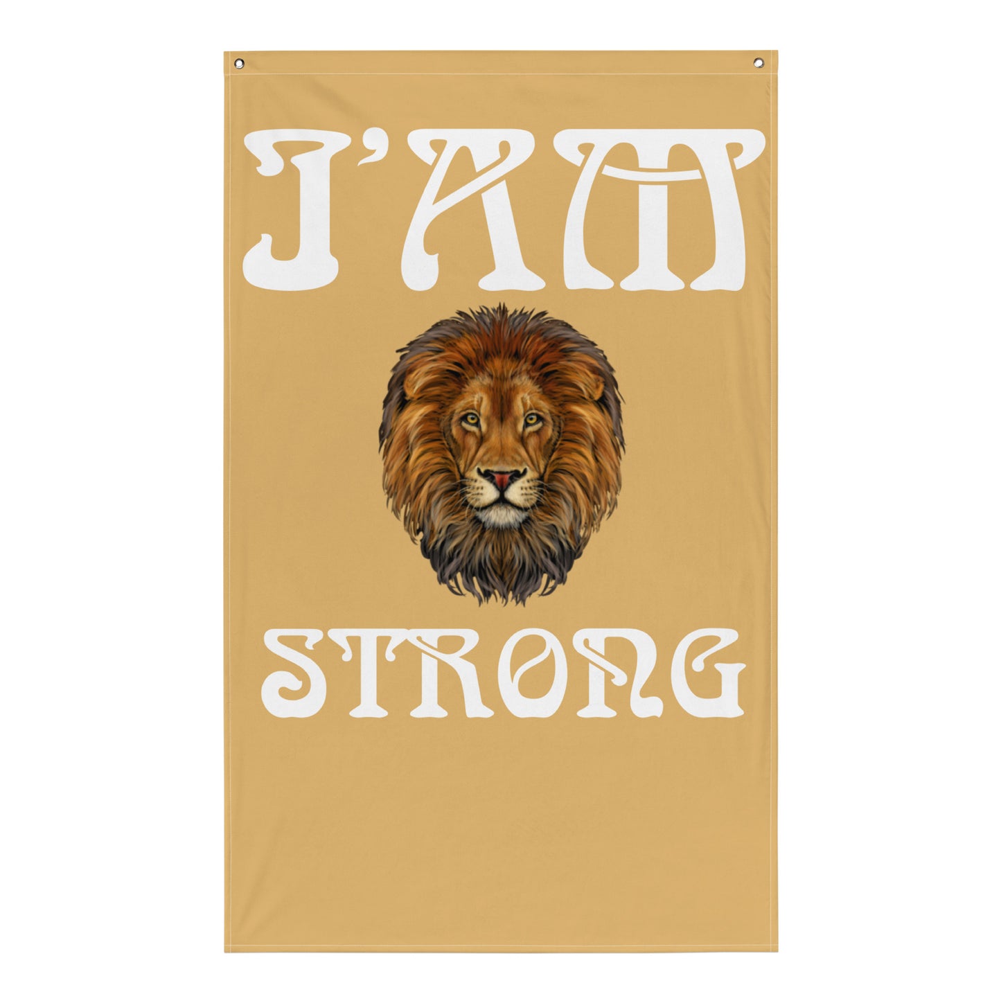 “I’AM STRONG!”Fawn Flag W/White Font