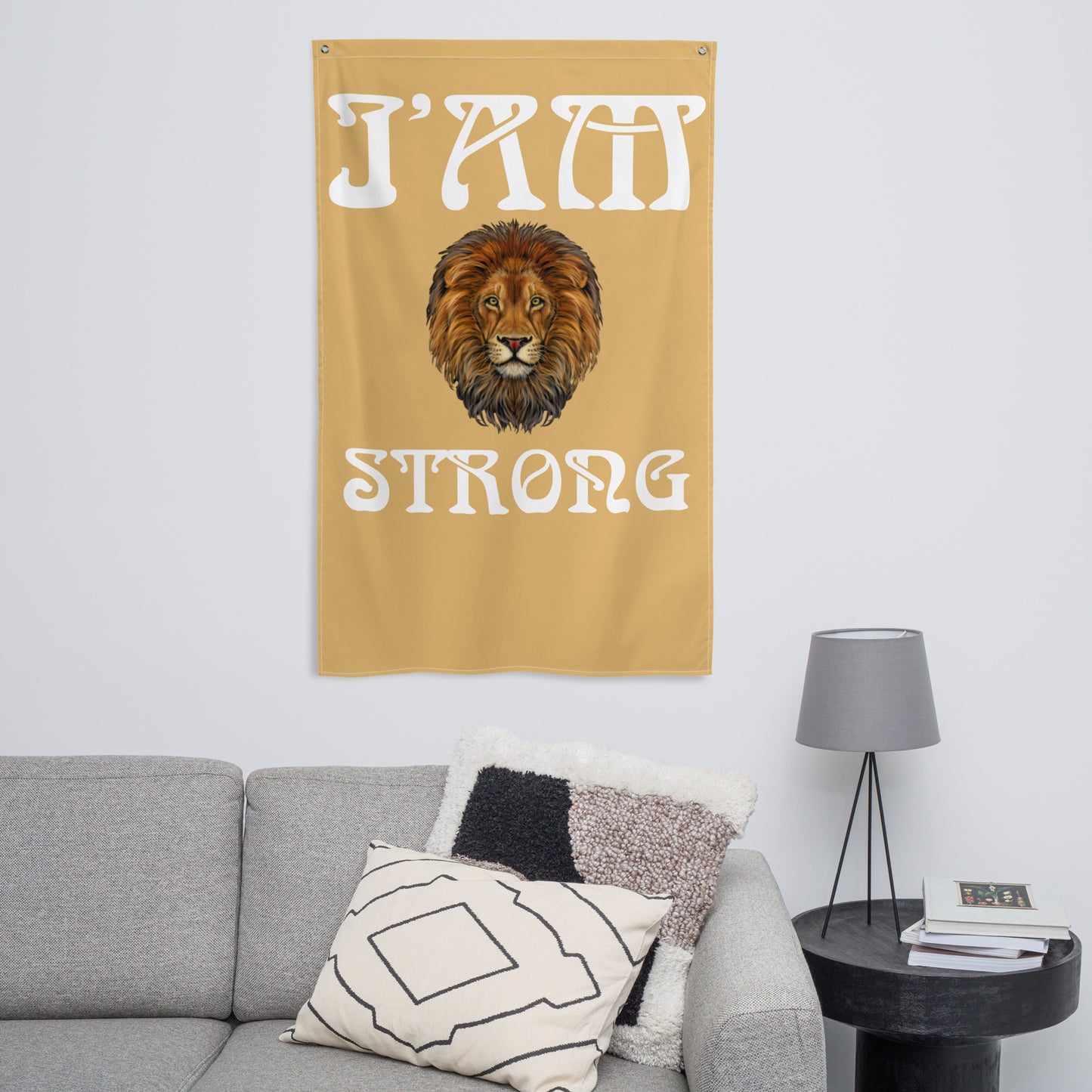 “I’AM STRONG!”Fawn Flag W/White Font