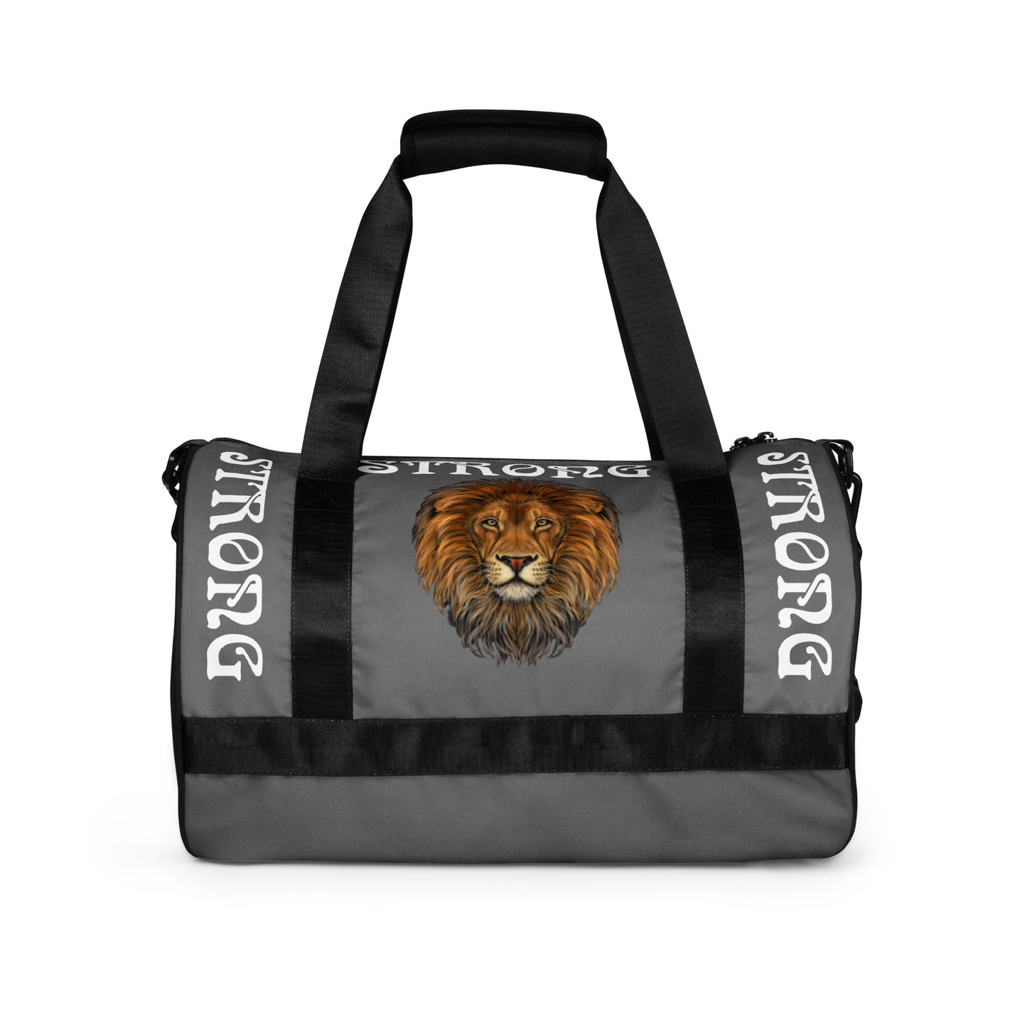 “STRONG” Grey Gym Bag W/White Font
