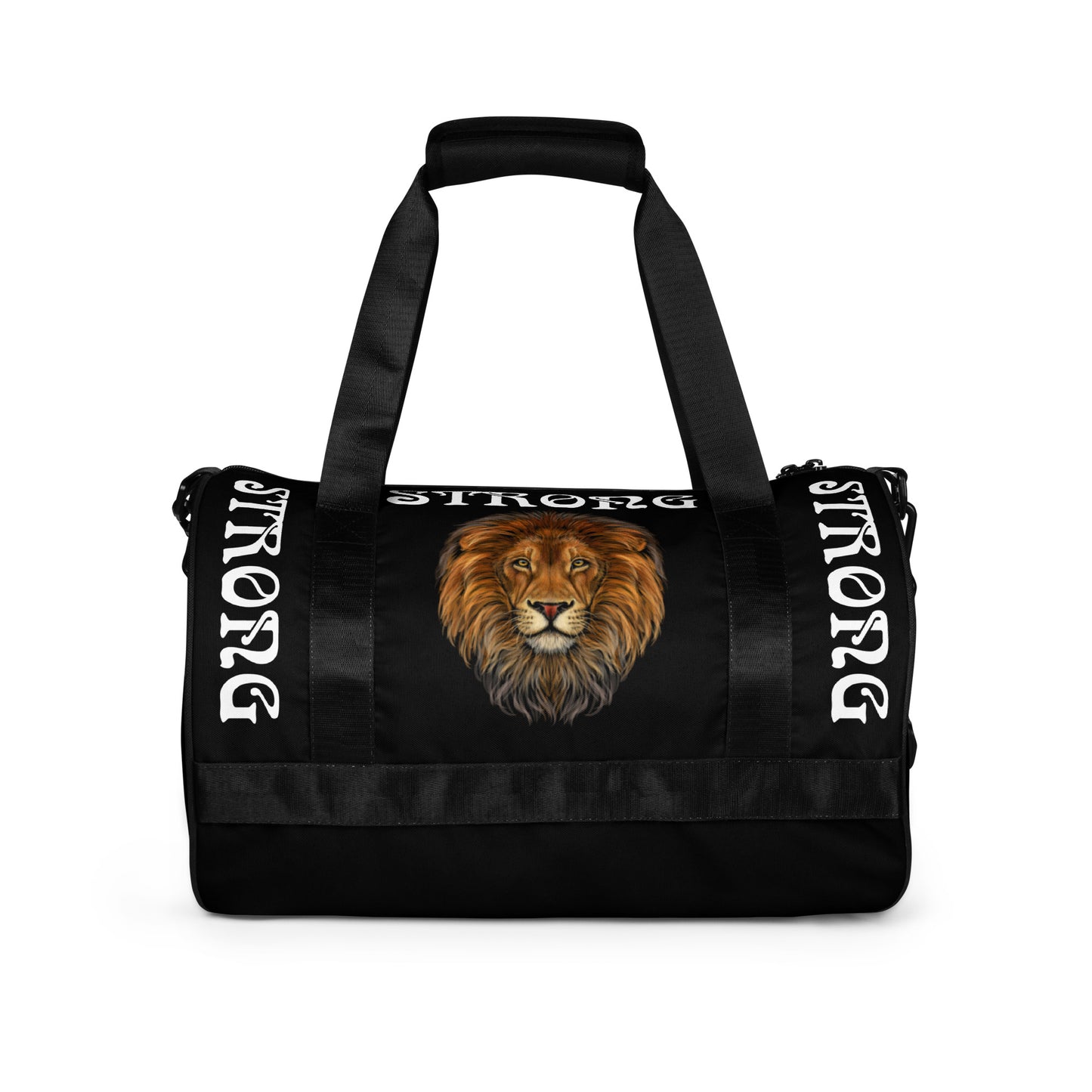 “STRONG” Black Gym Bag W/White Font