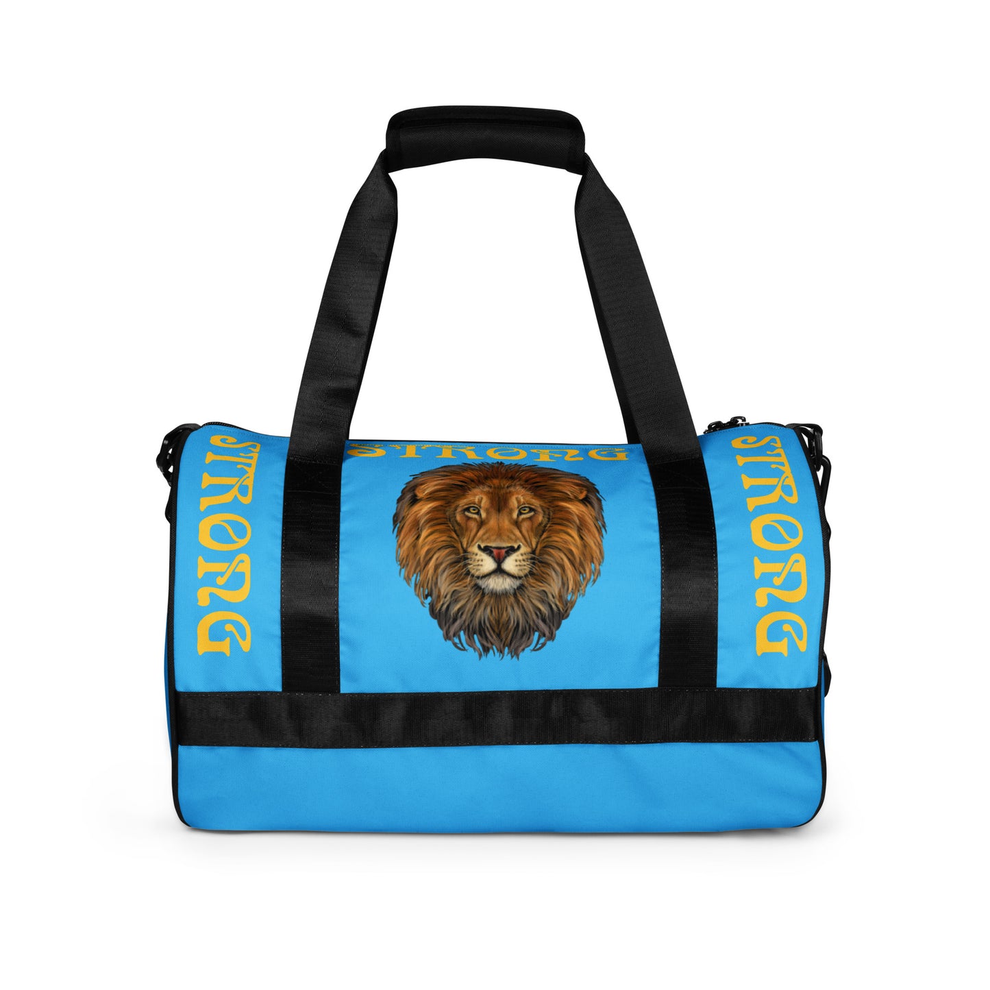 “STRONG” SkyBlue Gym Bag W/Yellow Font