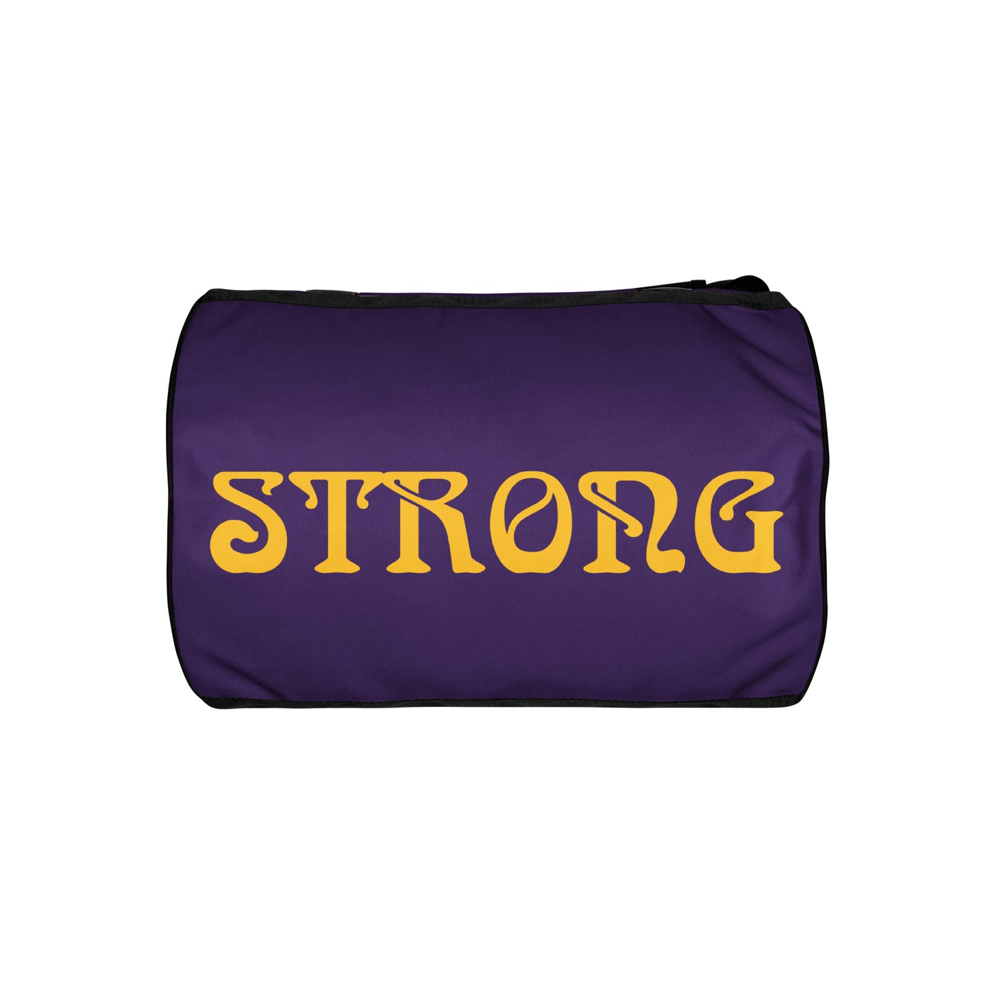 “STRONG” Purple Gym Bag W/Yellow Font