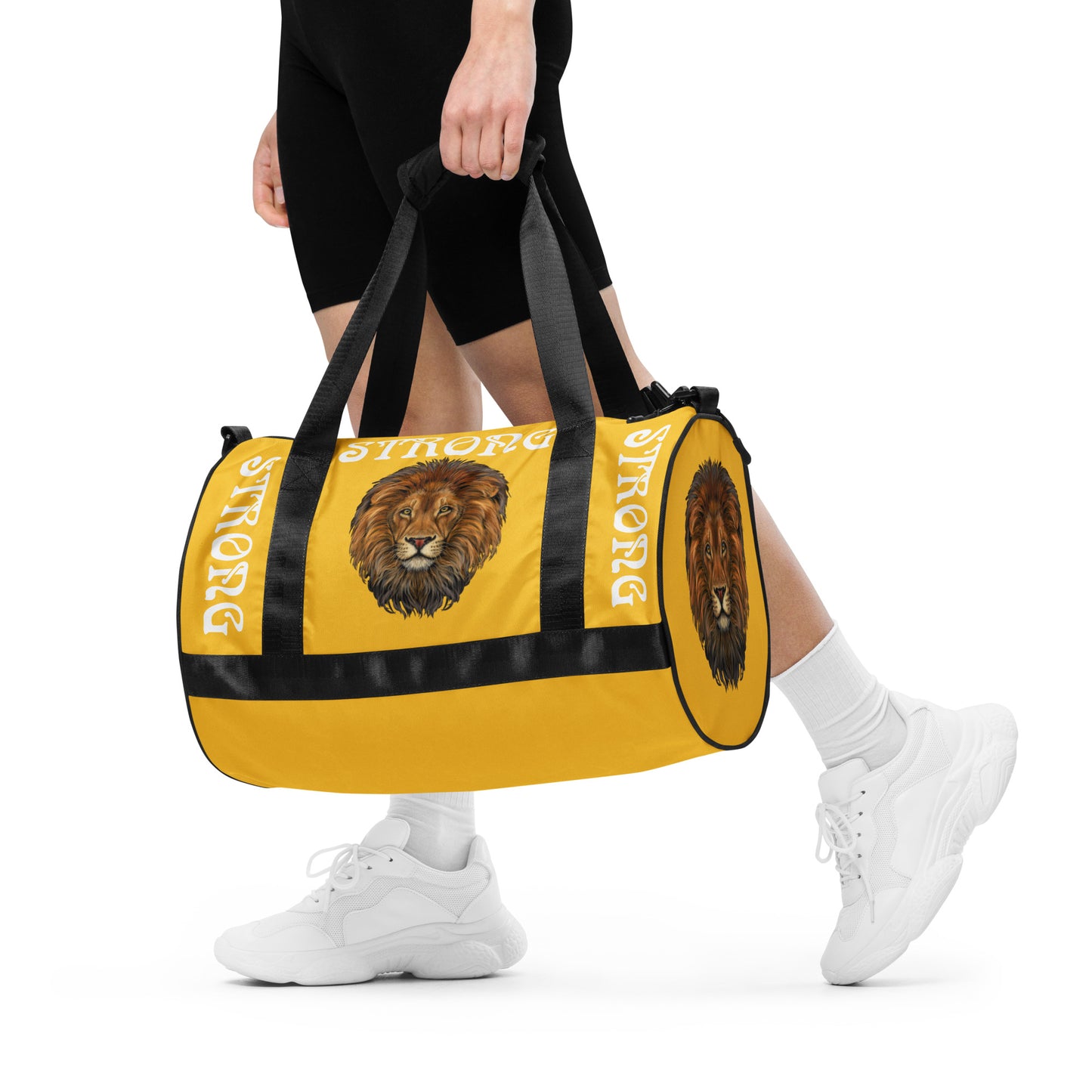 “STRONG” Yellow Gym Bag W/Yellow Font
