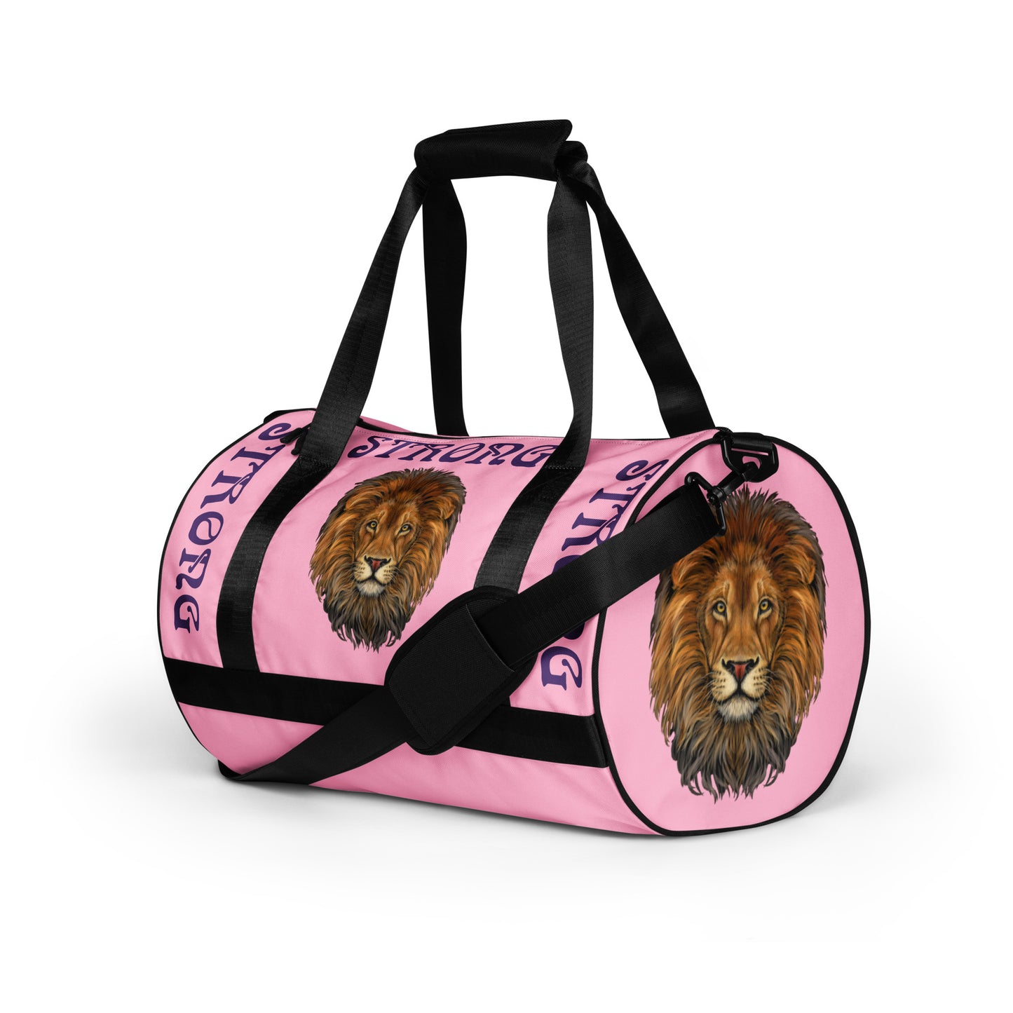 “STRONG” Cotton Candy Gym Bag W/Purple Font