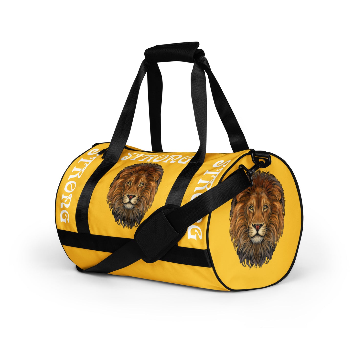 “STRONG” Yellow Gym Bag W/Yellow Font