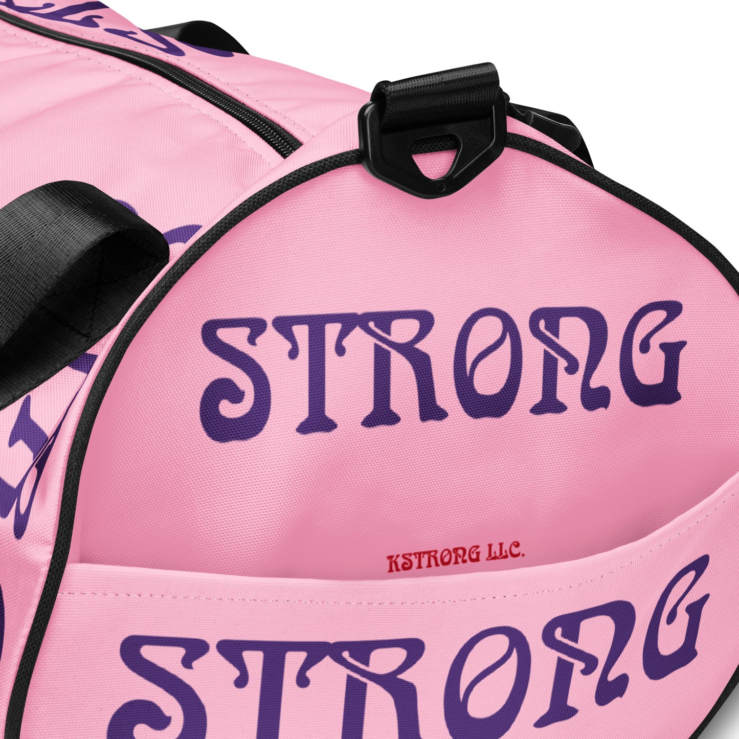 “STRONG” Cotton Candy Gym Bag W/Purple Font