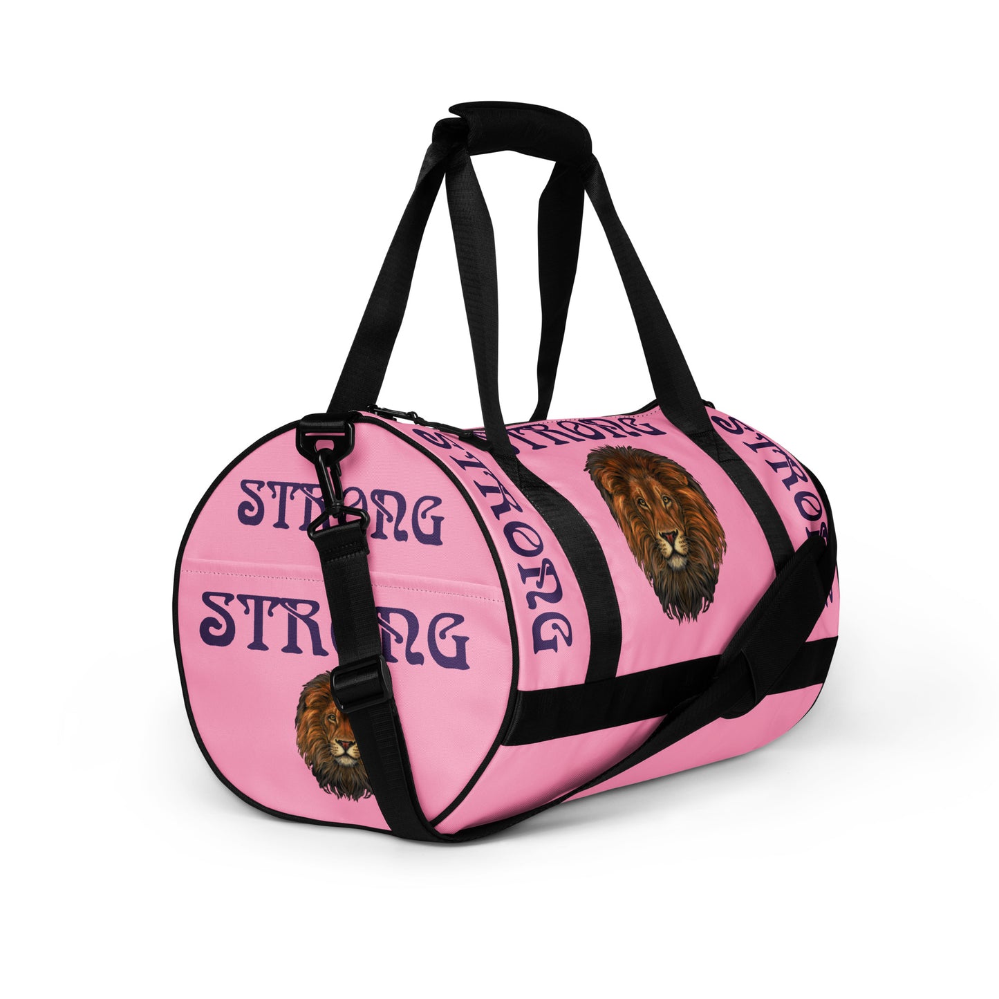 “STRONG” Cotton Candy Gym Bag W/Purple Font