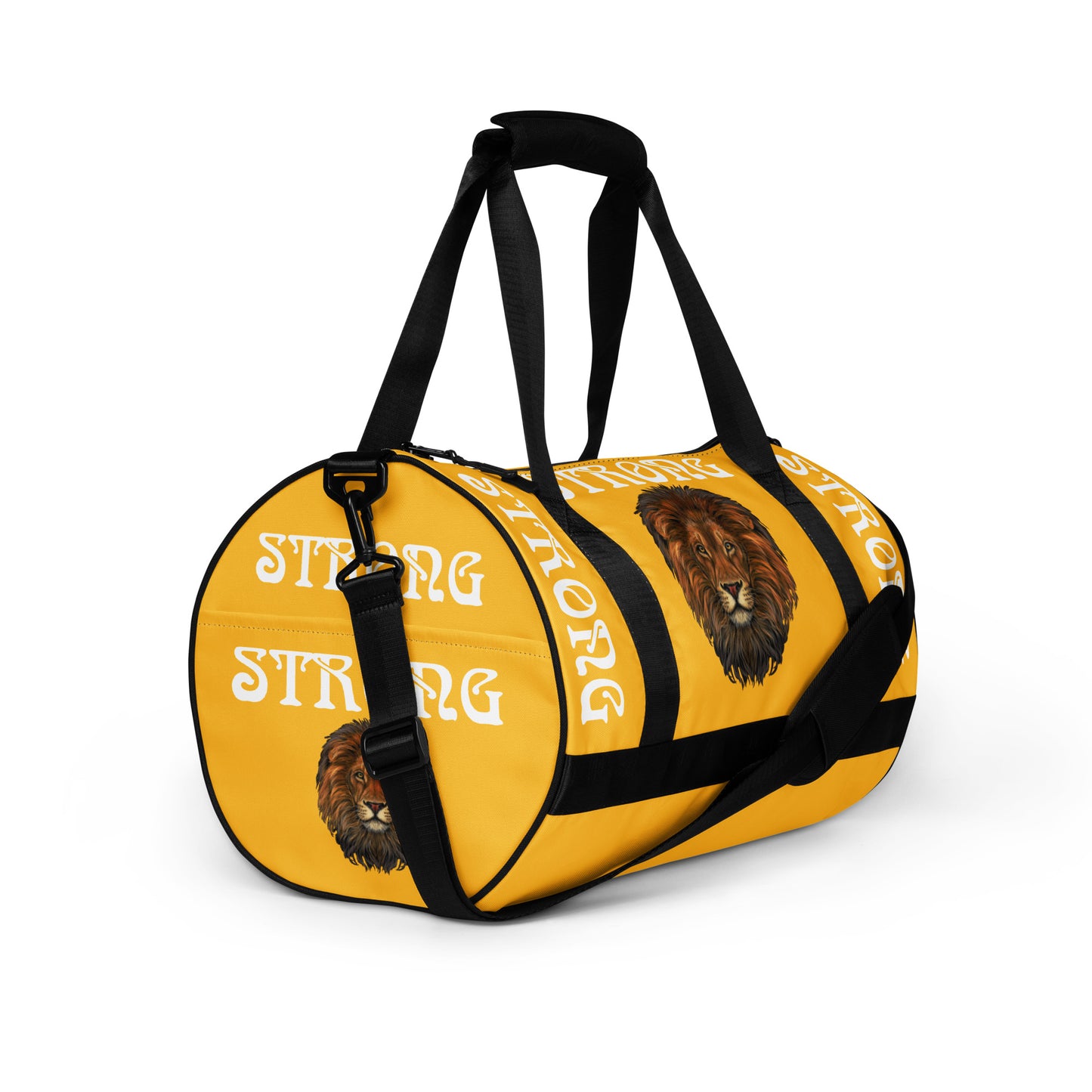 “STRONG” Yellow Gym Bag W/Yellow Font