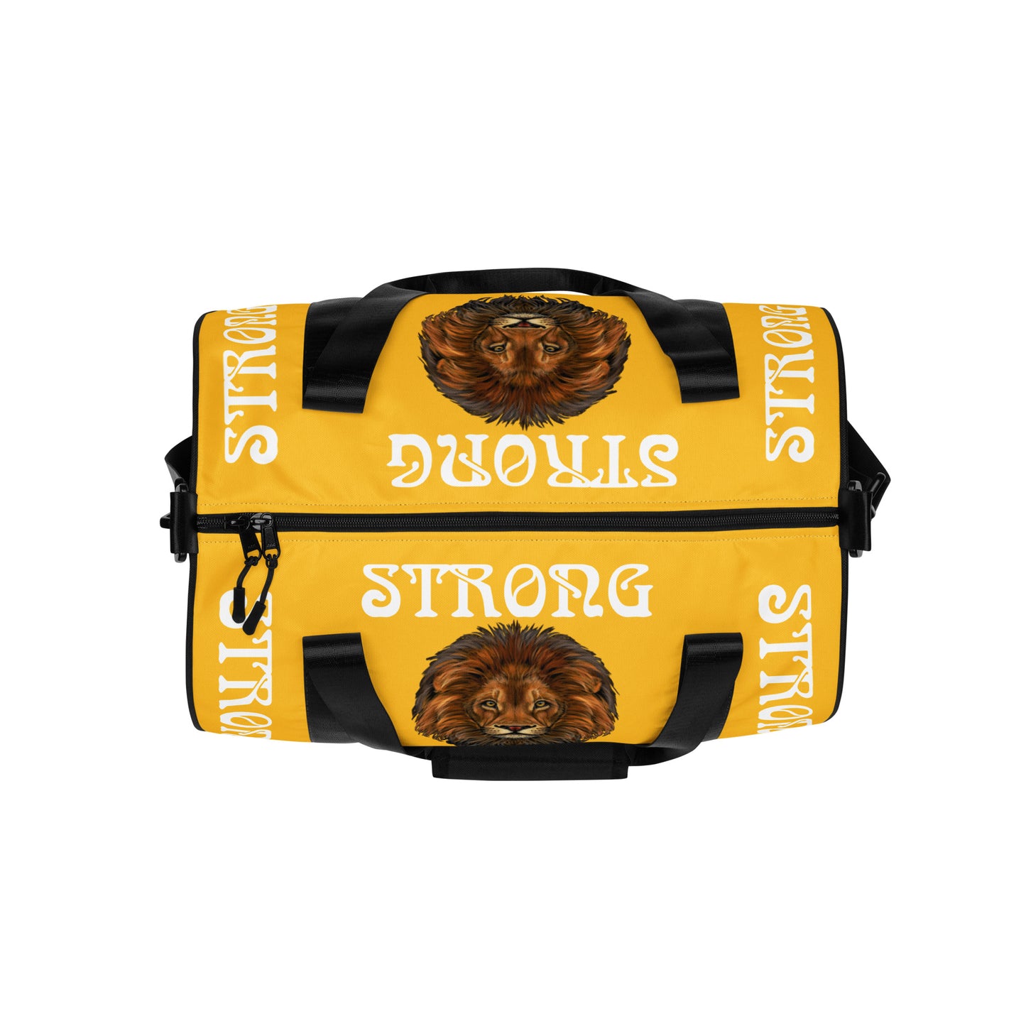 “STRONG” Yellow Gym Bag W/Yellow Font