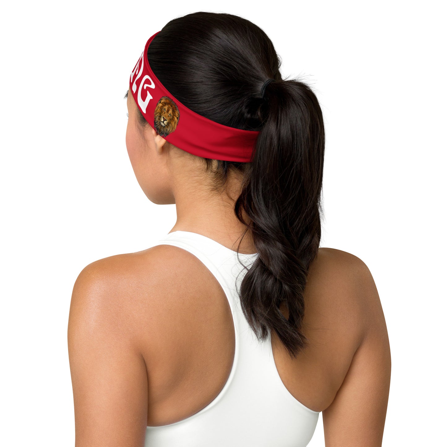 “STRONG” Red Headband W/White Font