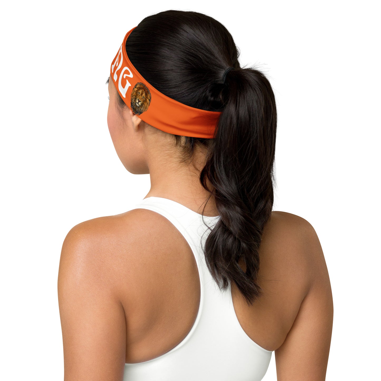 “STRONG” Orange Headband W/White Font