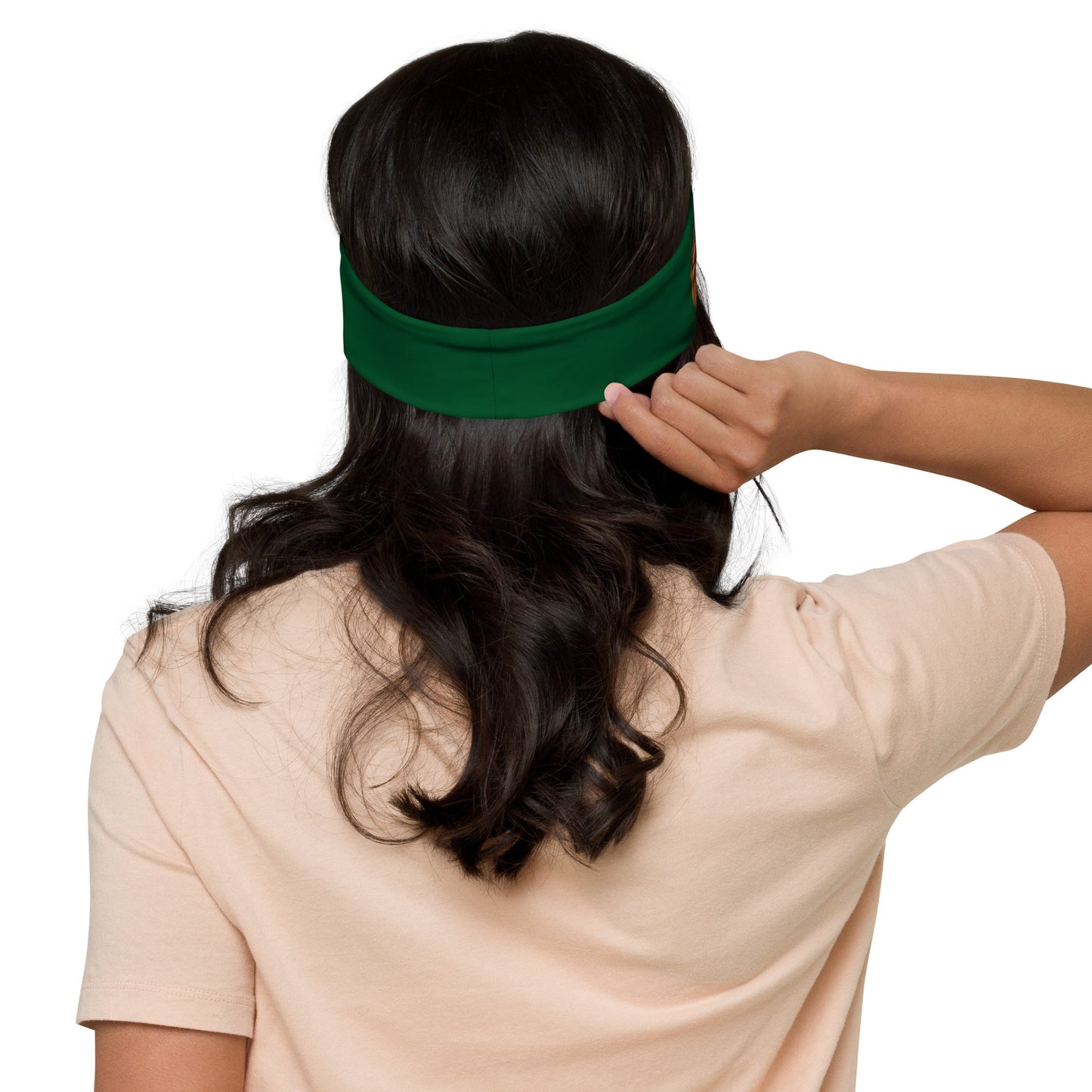 “STRONG” Green Headband W/Yellow Font