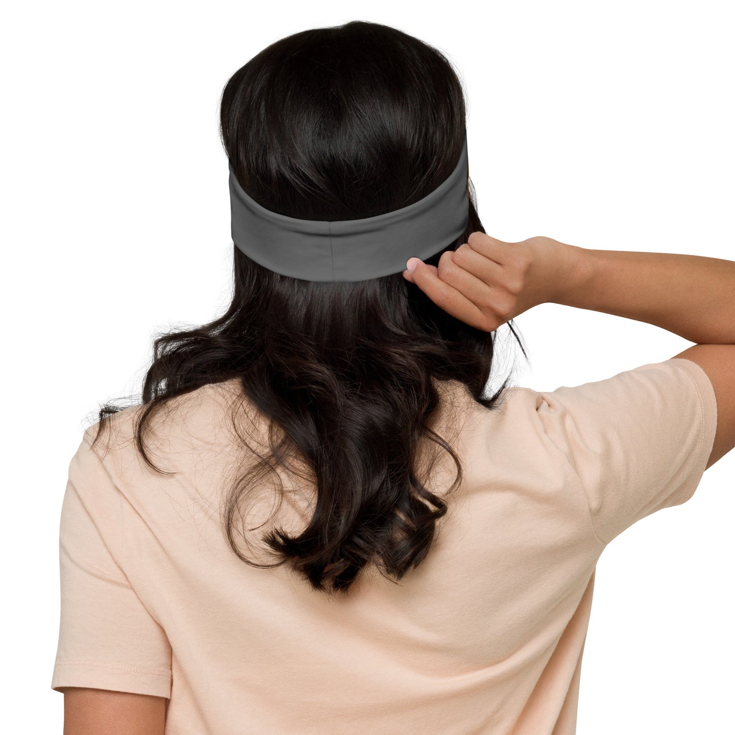 “STRONG” Grey Headband W/Brown Font