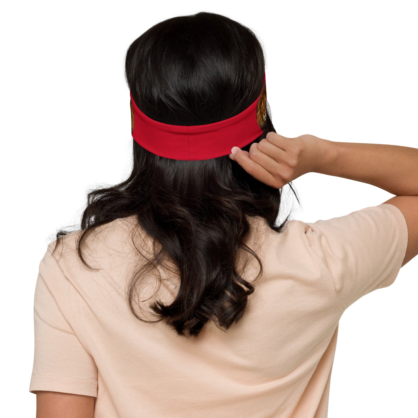 “BRAVE!” Red Headband W/White Font