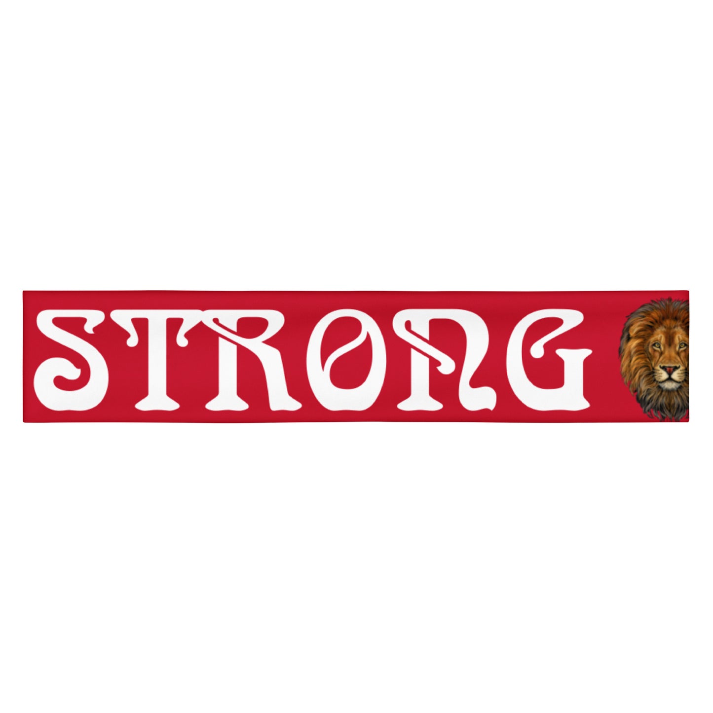 “STRONG” Red Headband W/White Font