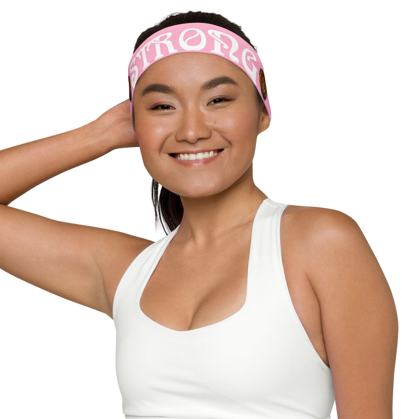 “STRONG” Cotton Candy Headband W/White Font