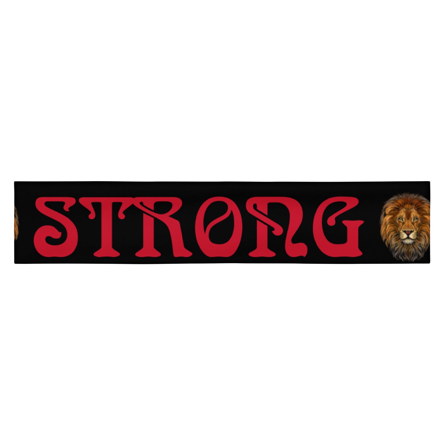 “STRONG” Black Headband W/Red Font