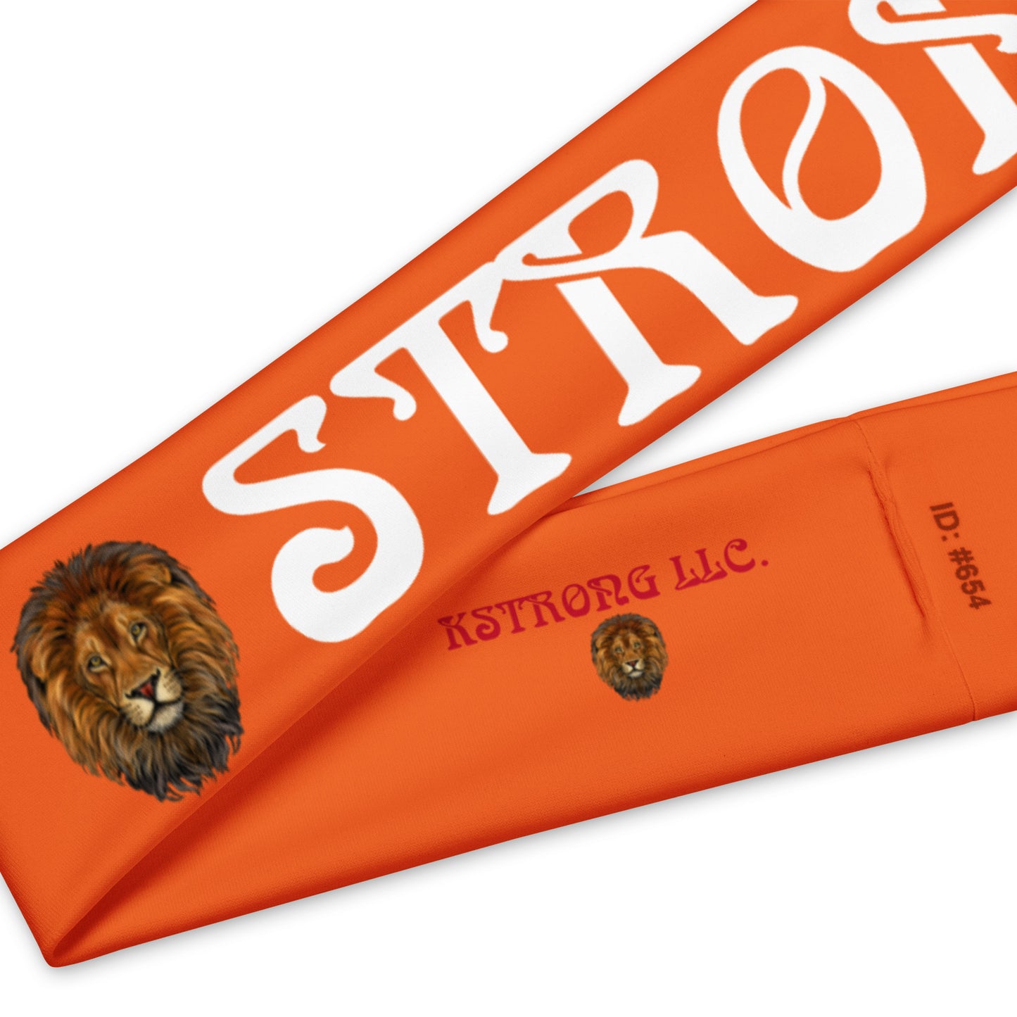 “STRONG” Orange Headband W/White Font