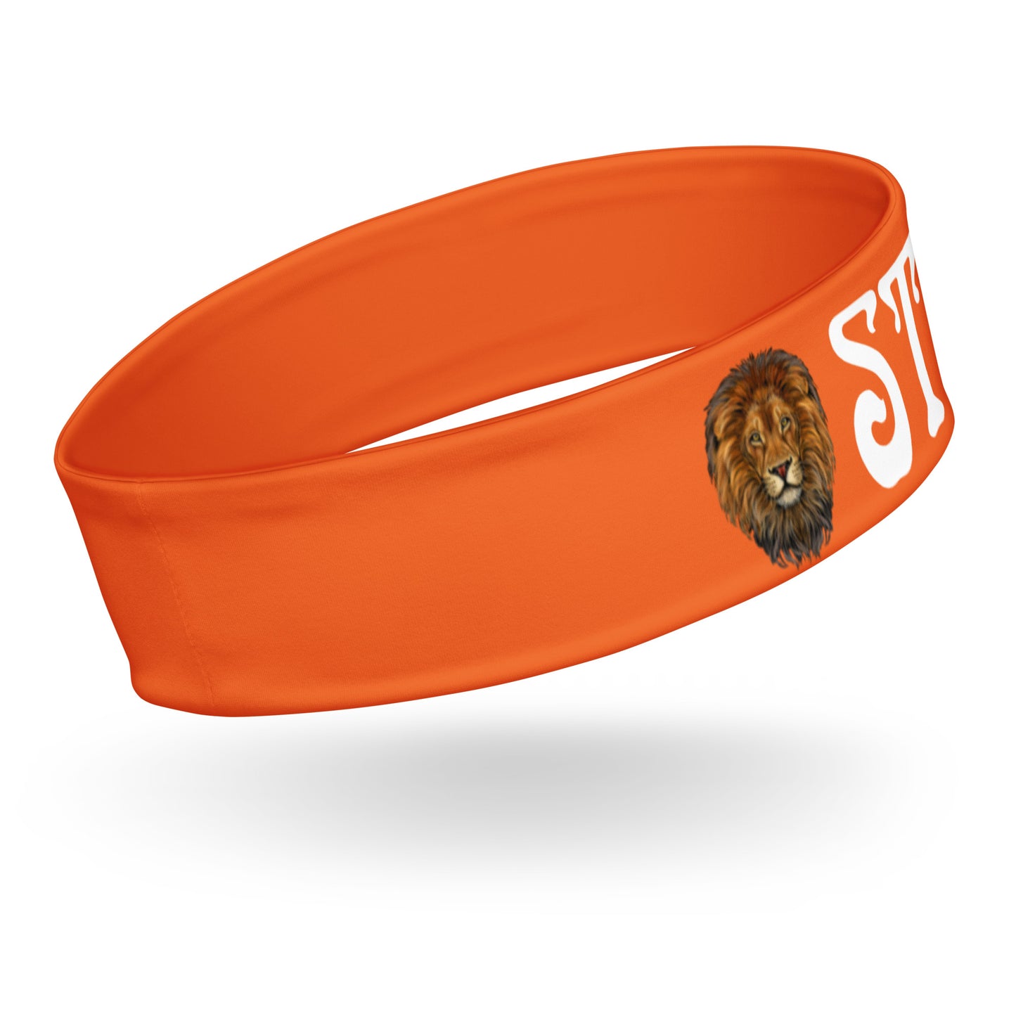 “STRONG” Orange Headband W/White Font
