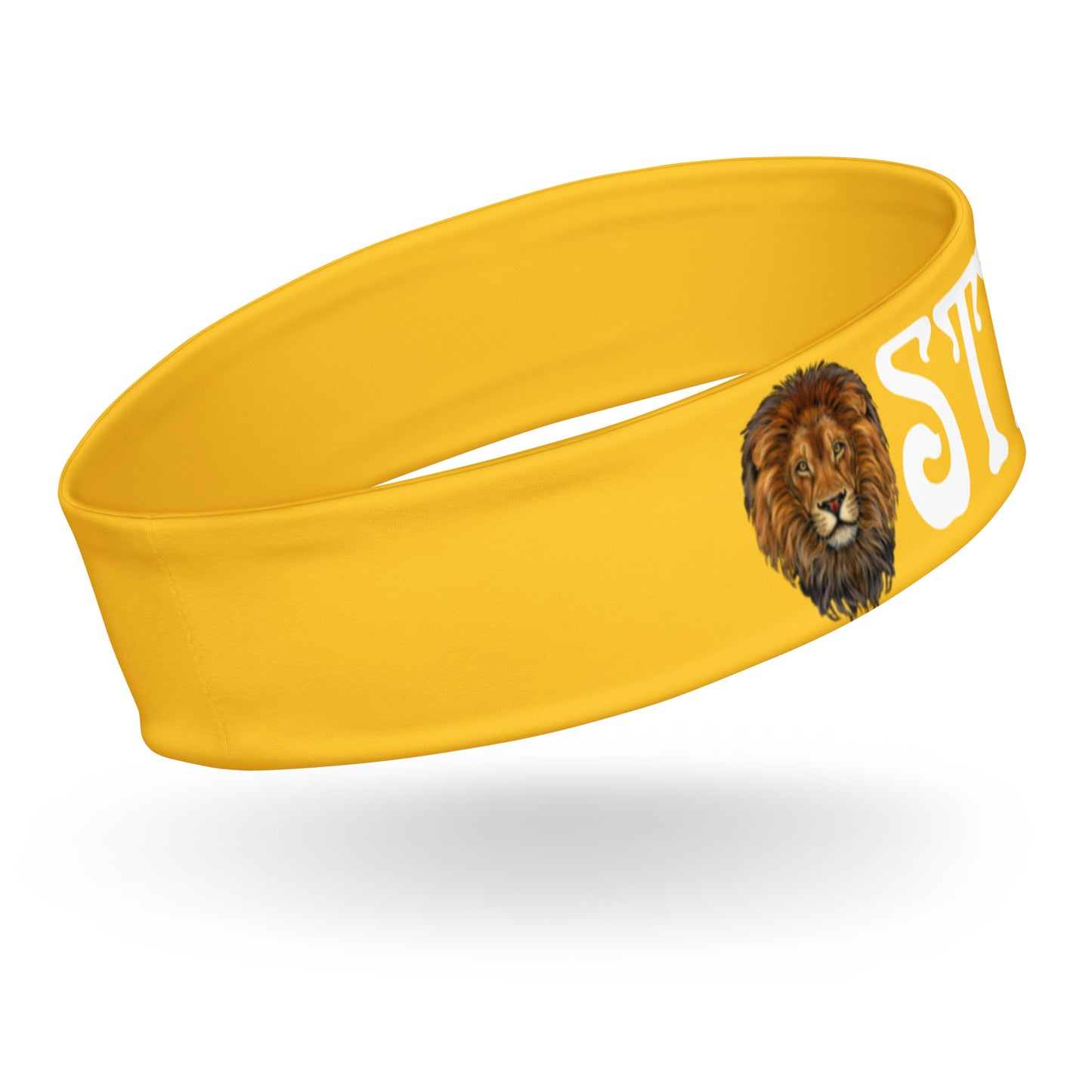 “STRONG” Yellow Headband W/White Font