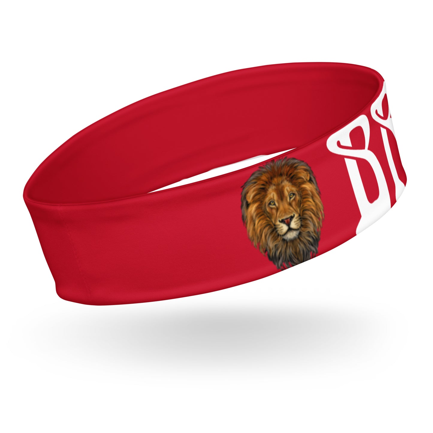 “BRAVE!” Red Headband W/White Font