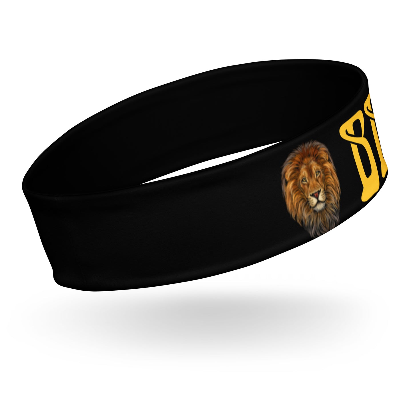 “BRAVE!” Black Headband W/Yellow Font