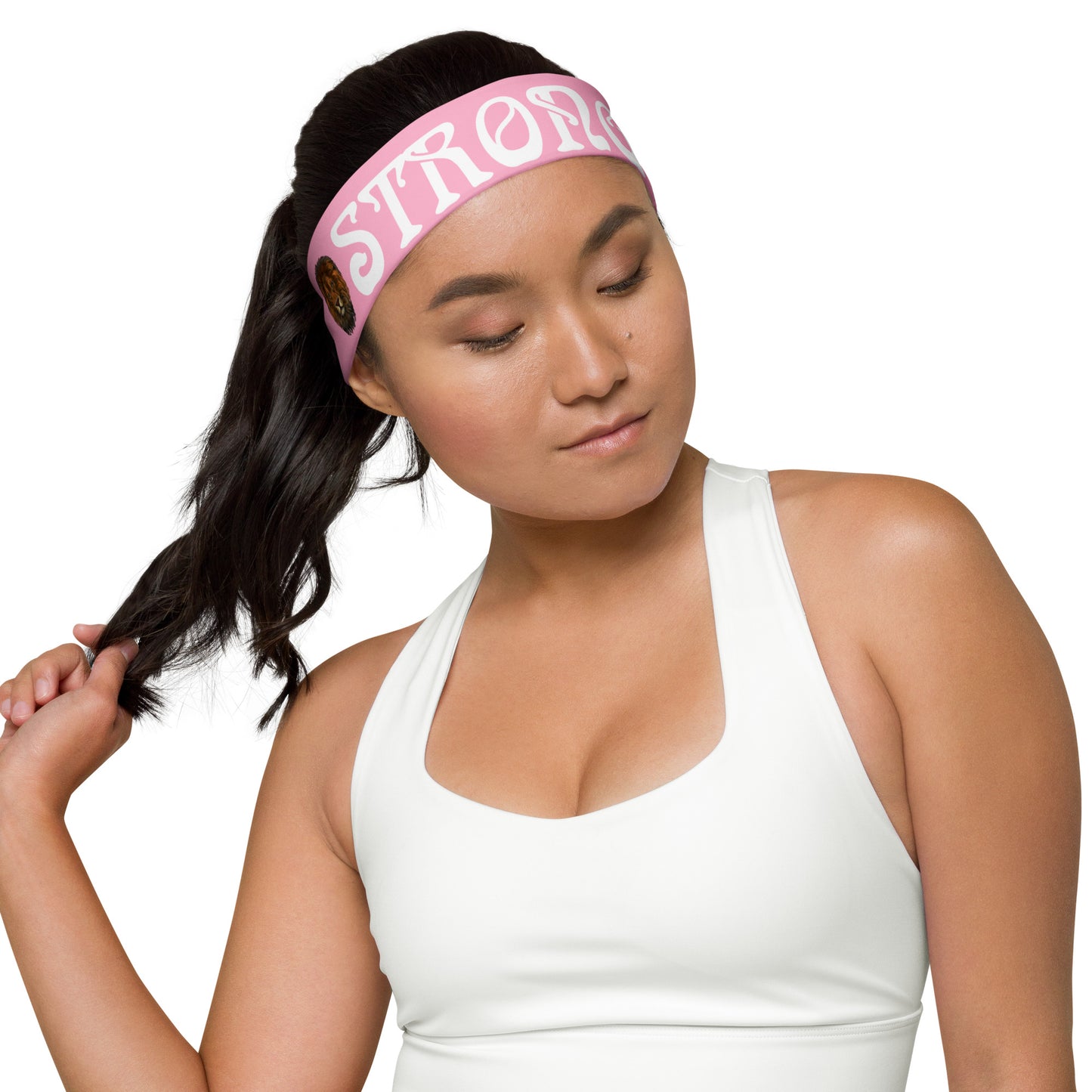 “STRONG” Cotton Candy Headband W/White Font