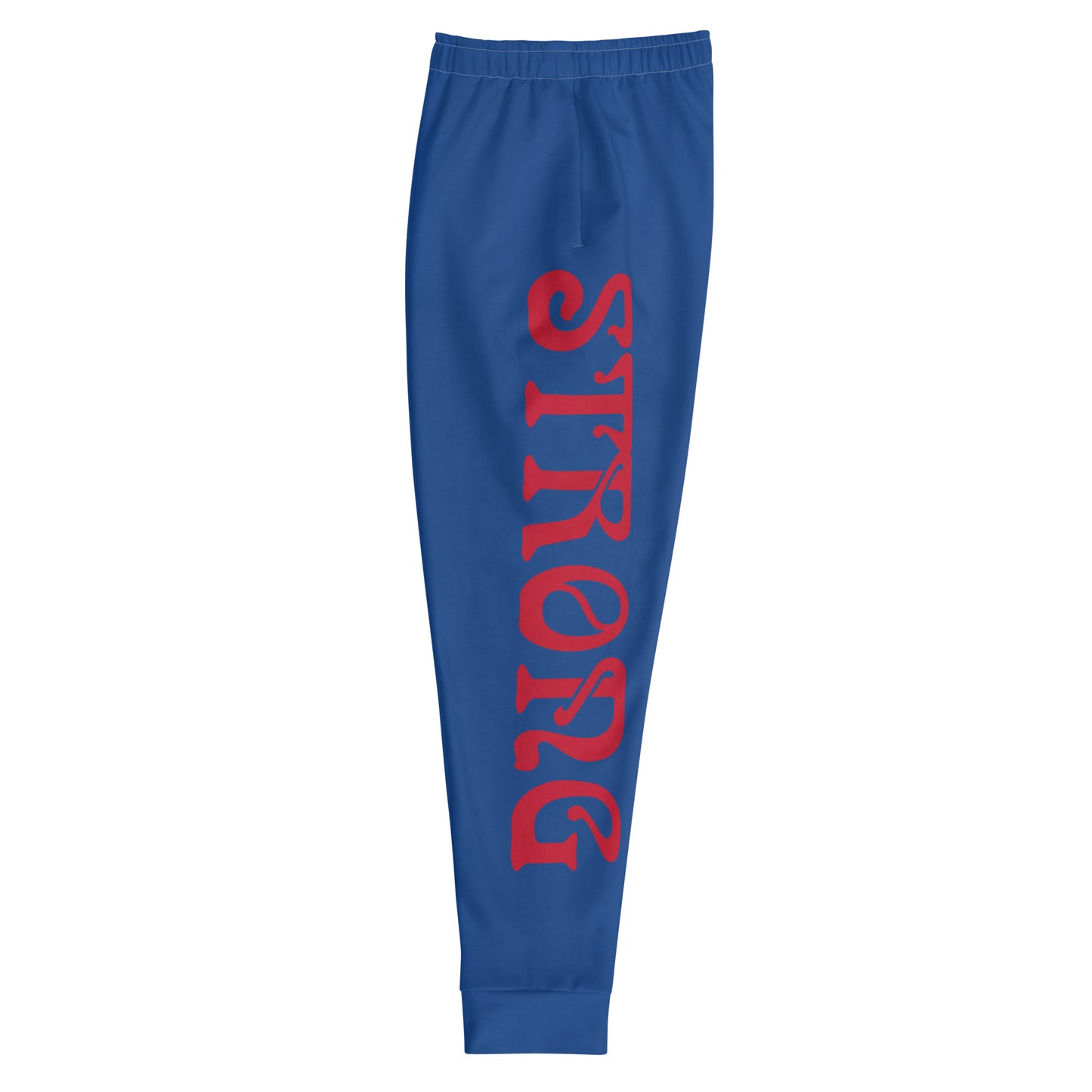 "STRONG"Navy Blue Men's Joggers W/Red Font