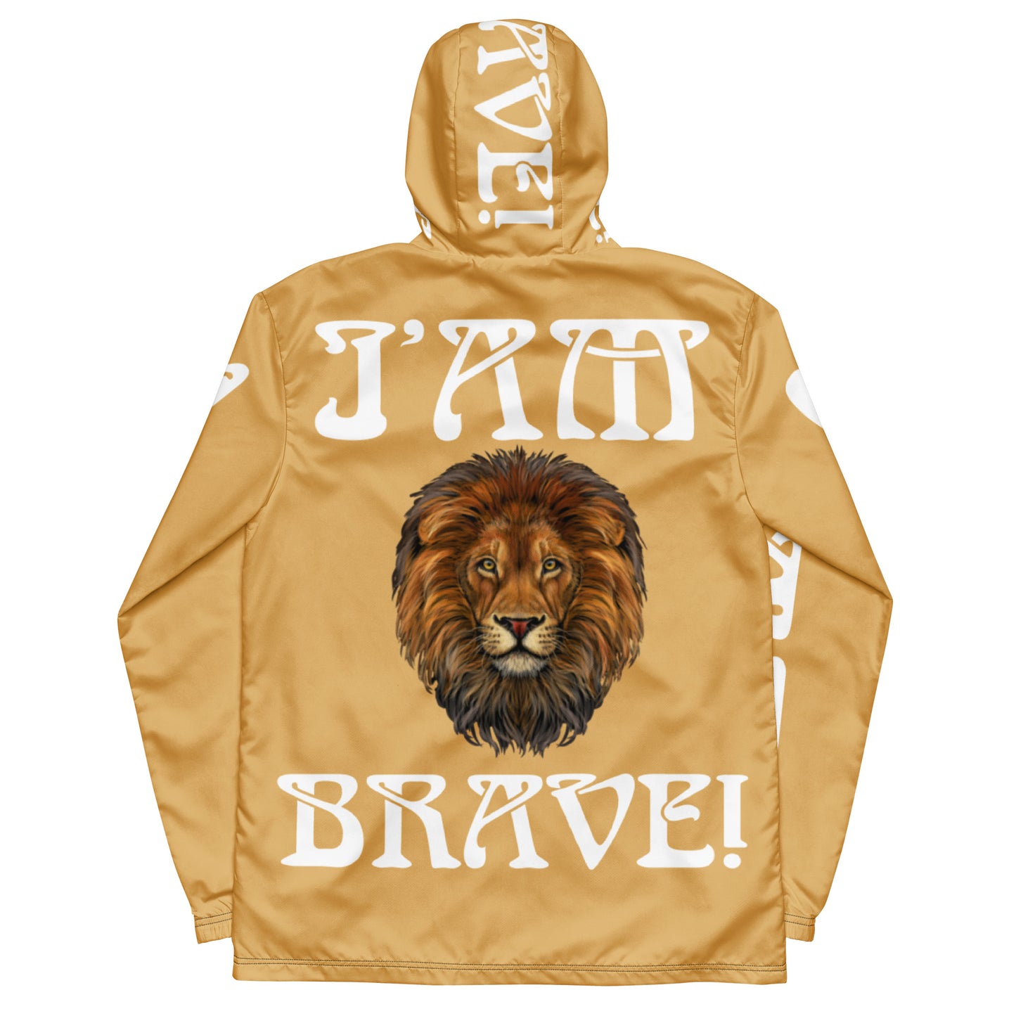 “I’AM BRAVE!”Fawn Unisex Windbreaker W/White Font