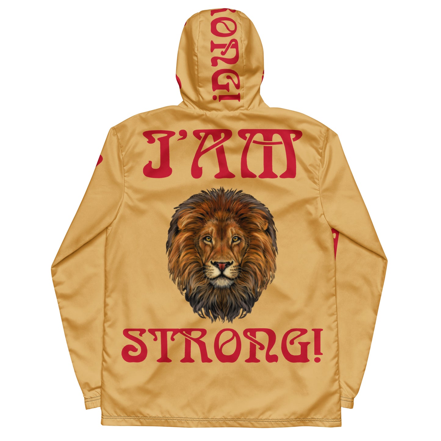 “I’AM STRONG!”Fawn Unisex Windbreaker W/Red Font