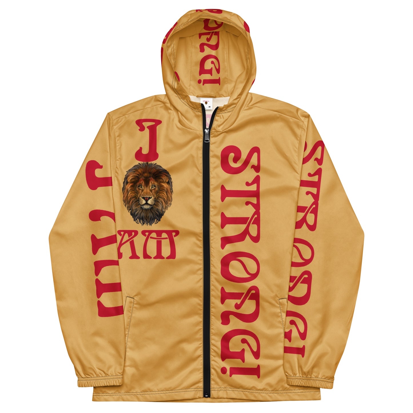 “I’AM STRONG!”Fawn Unisex Windbreaker W/Red Font