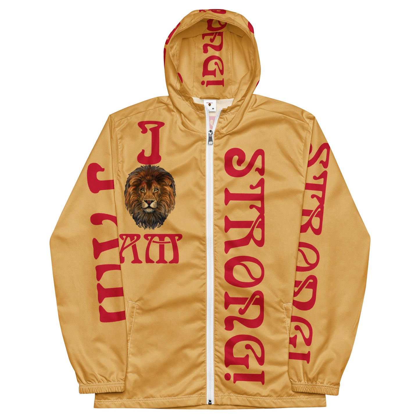 “I’AM STRONG!”Fawn Unisex Windbreaker W/Red Font