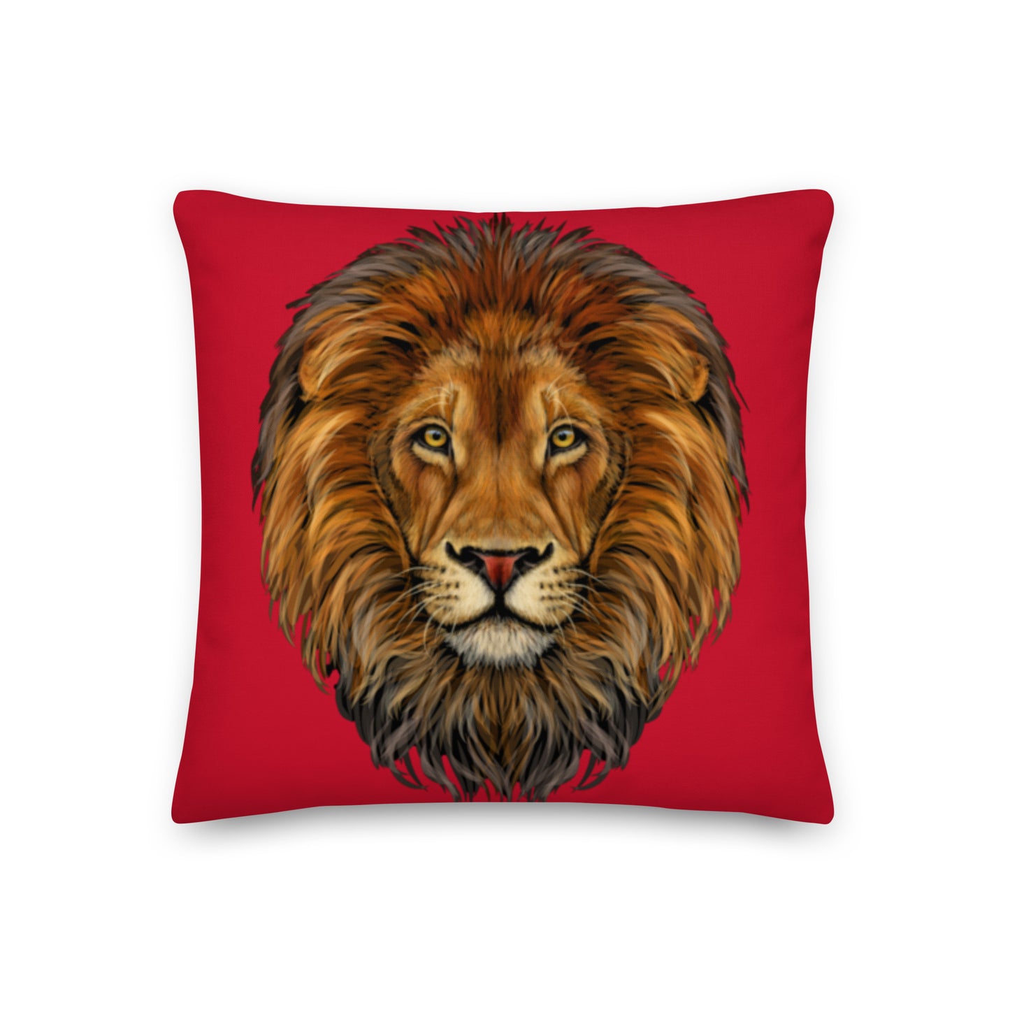 “LION”Red Premium Pillow