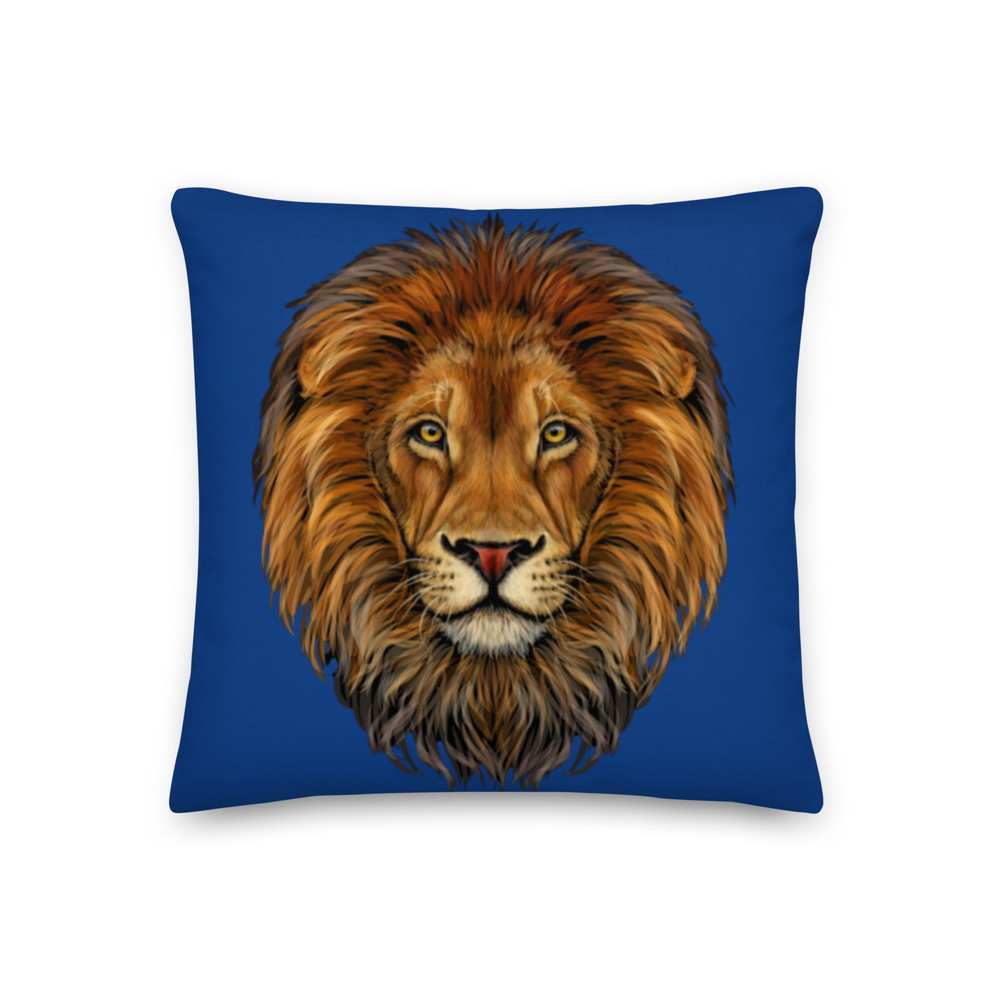 “LION”Blue Premium Pillow