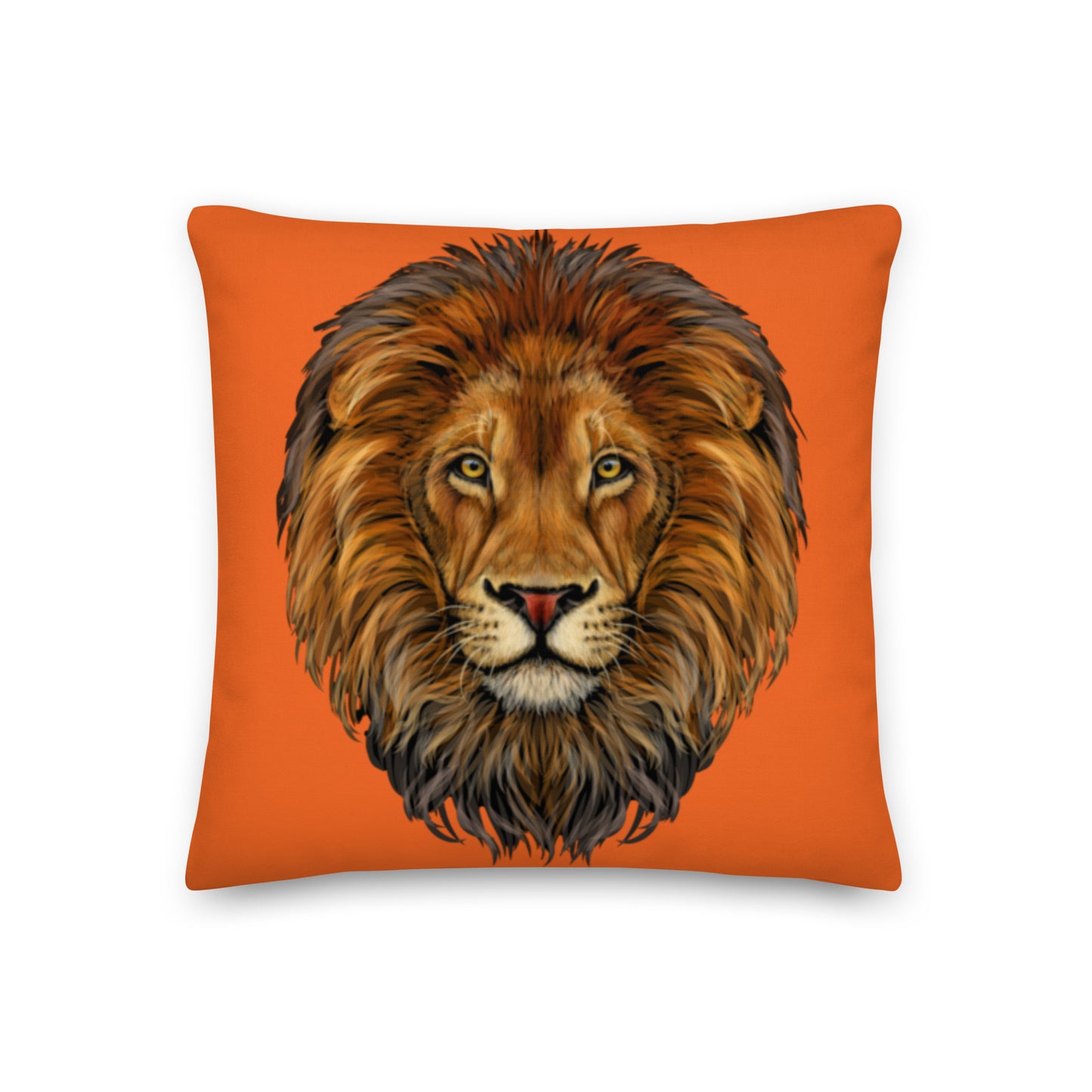“LION”Orange Premium Pillow
