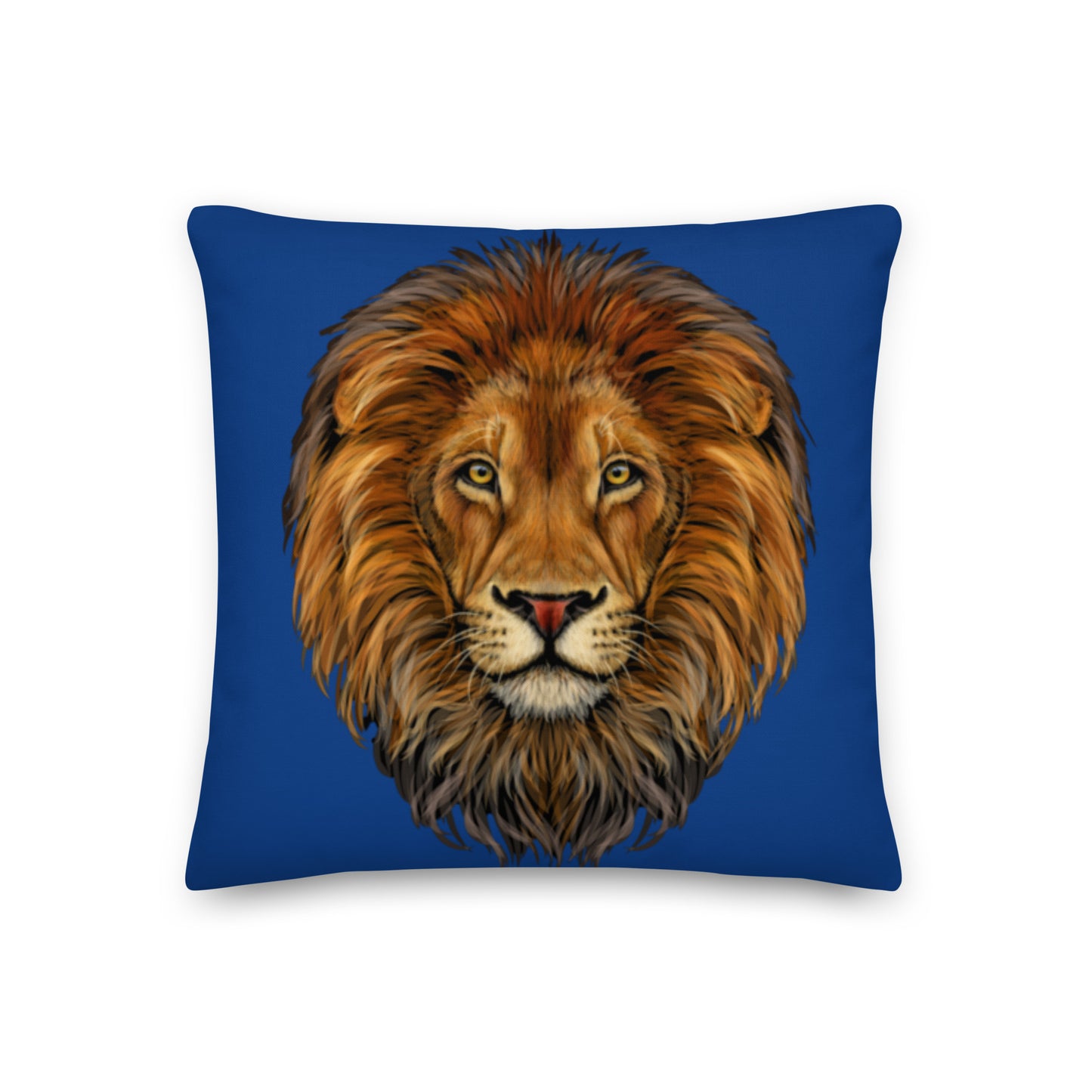 “LION”Blue Premium Pillow