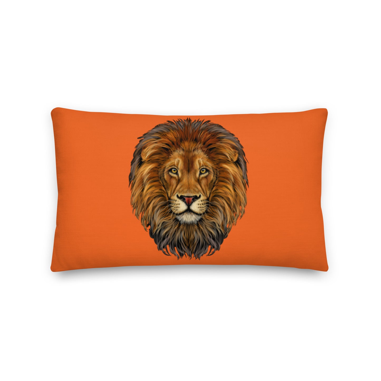“LION”Orange Premium Pillow