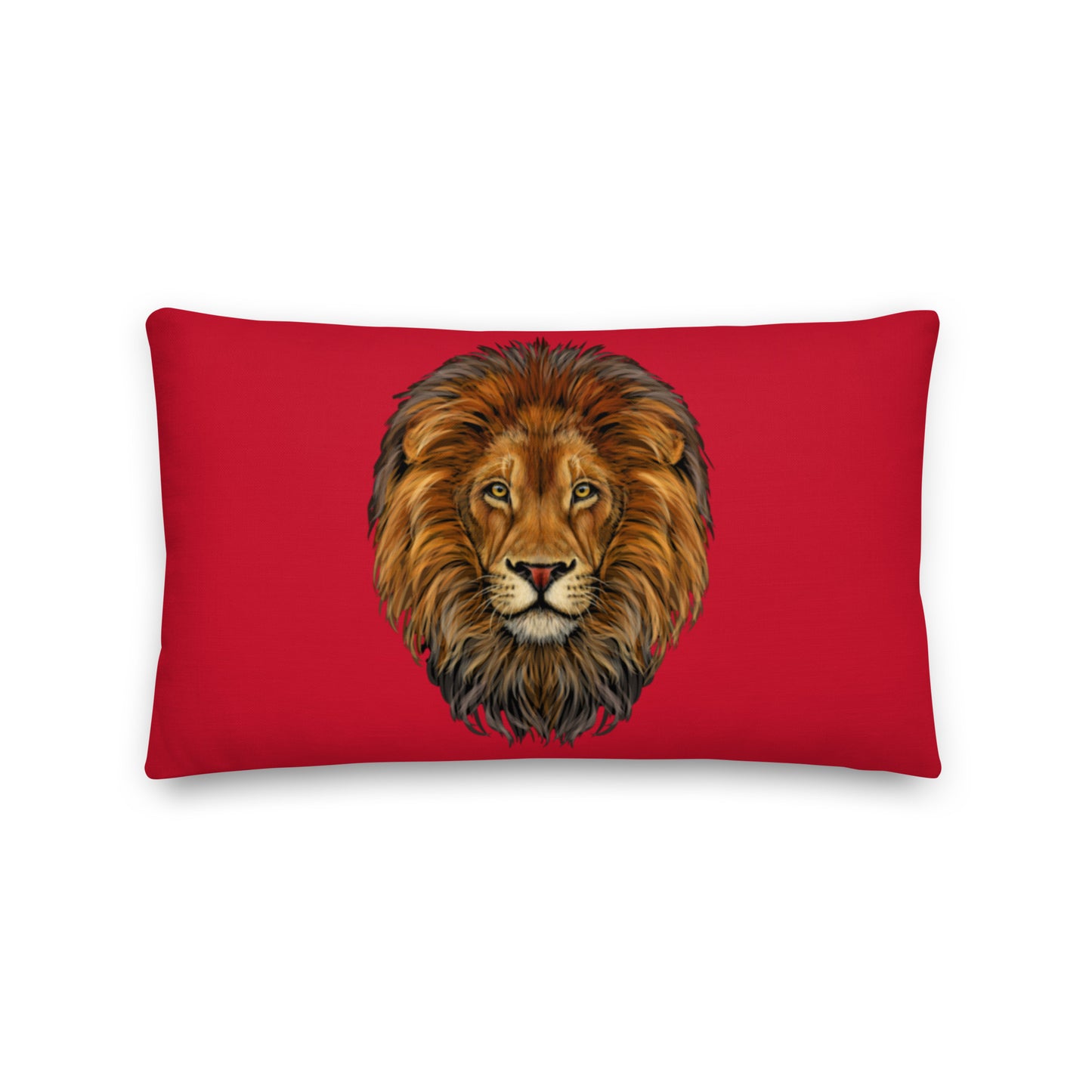 “LION”Red Premium Pillow