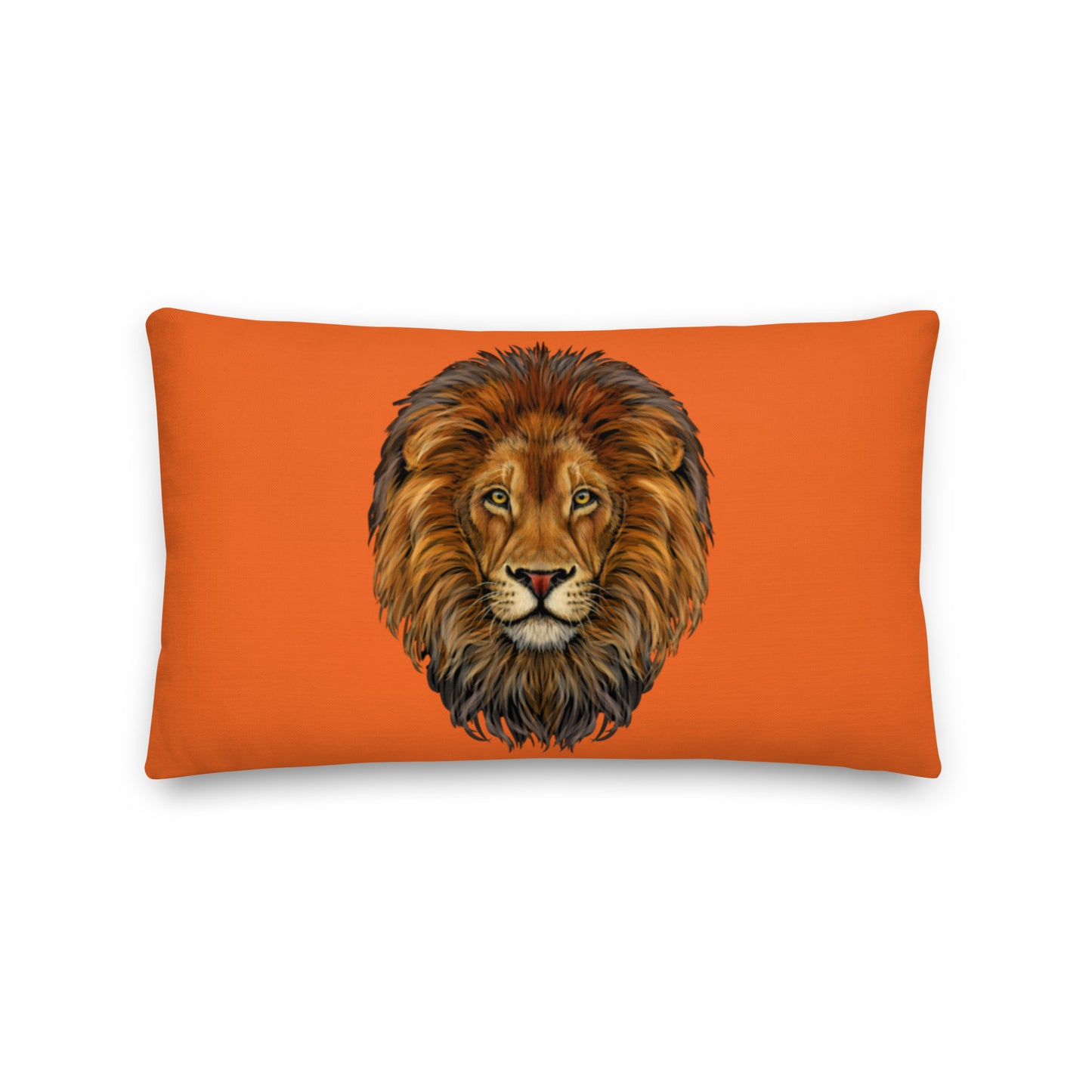 “LION”Orange Premium Pillow