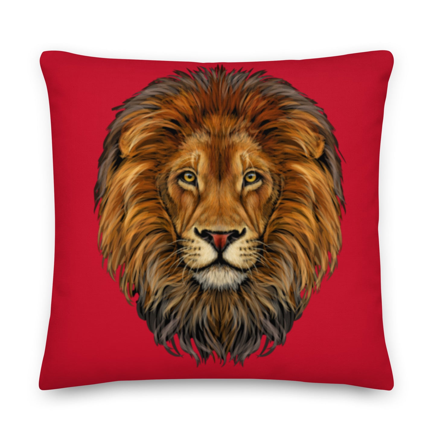 “LION”Red Premium Pillow