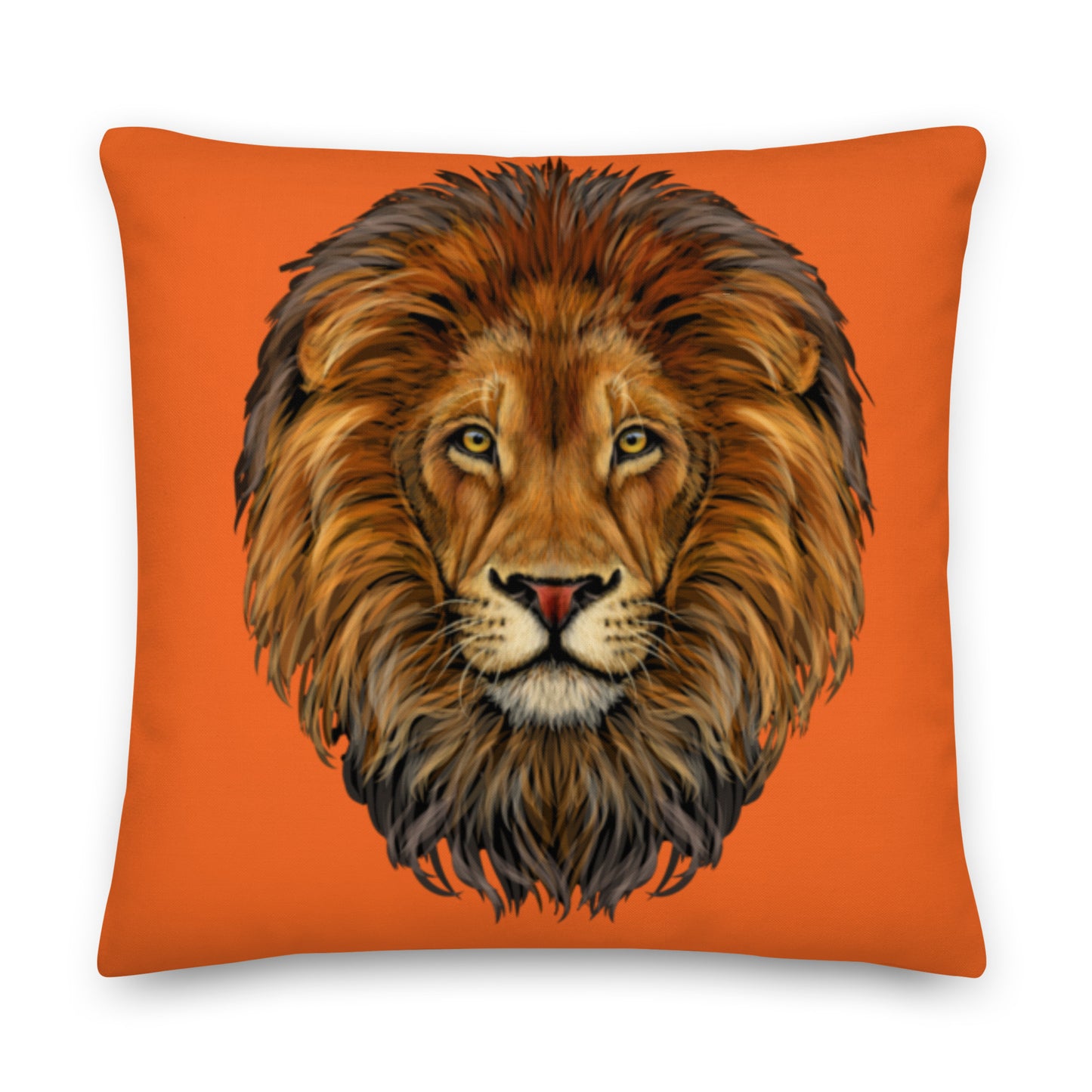 “LION”Orange Premium Pillow
