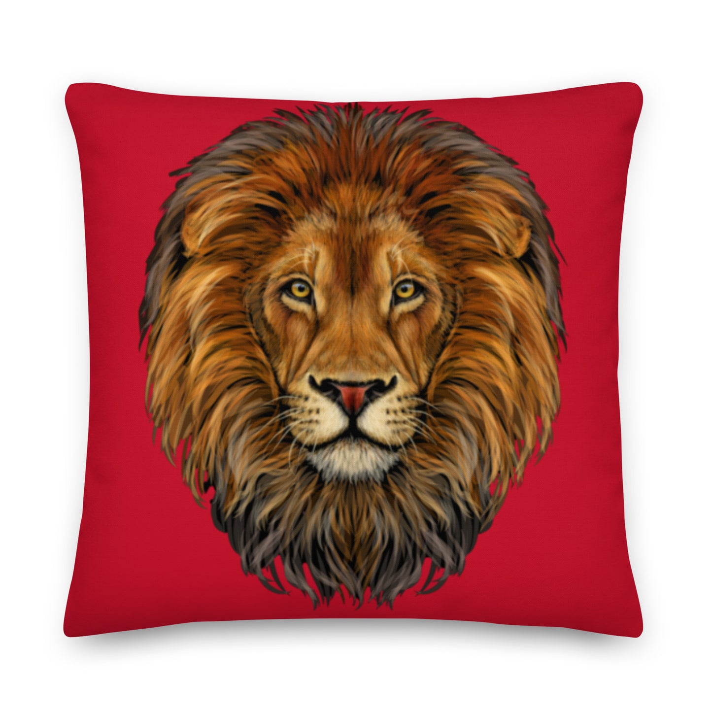 “LION”Red Premium Pillow
